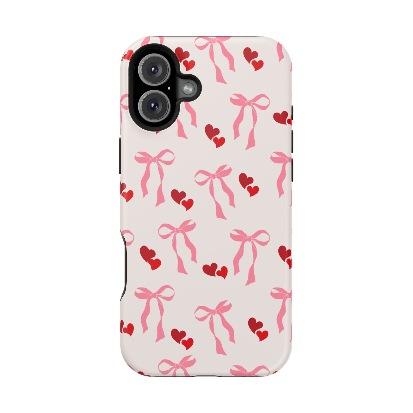Pink Bows & Hearts MagSafe iPhone® Case
