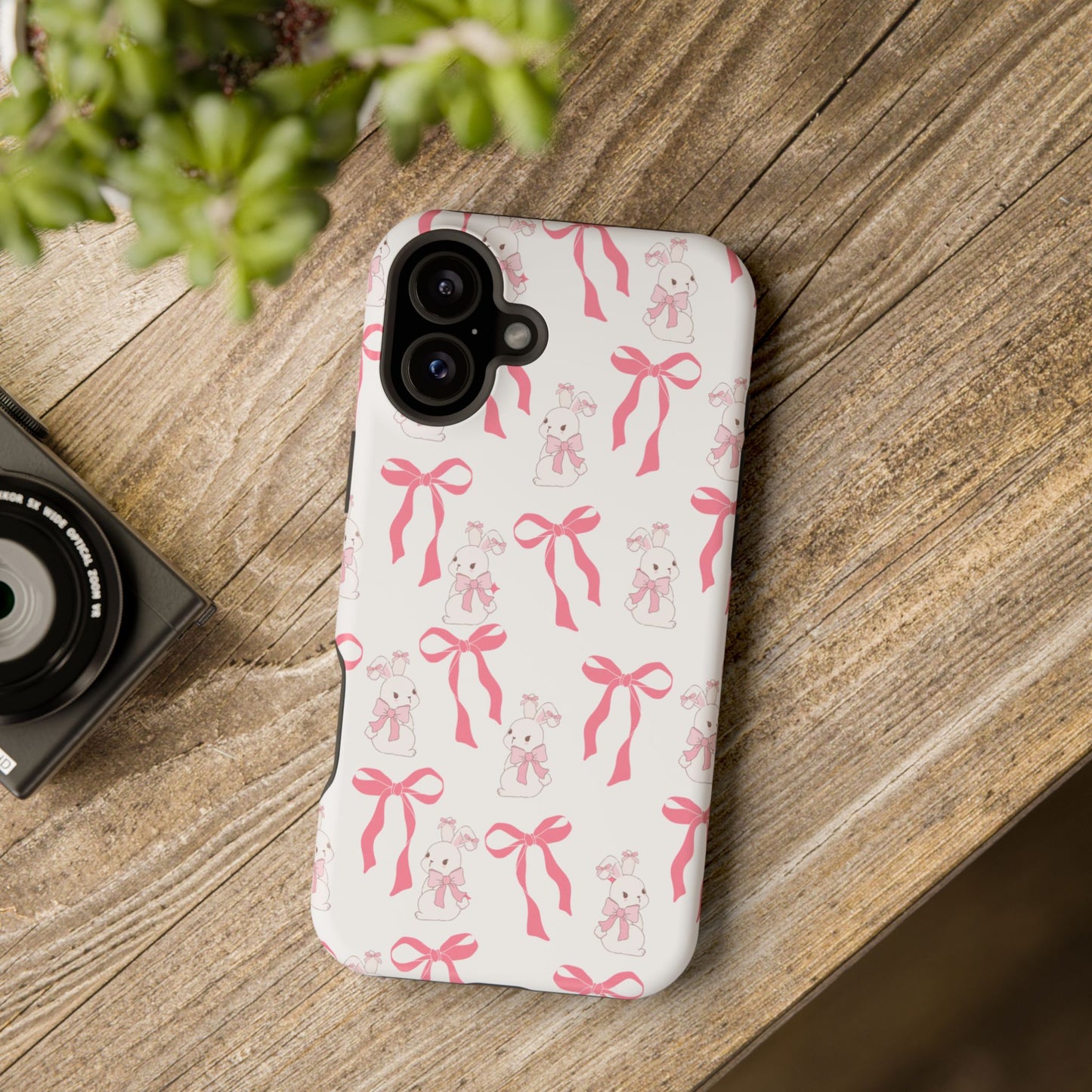 Pink Bows & Bunnies MagSafe iPhone® Case