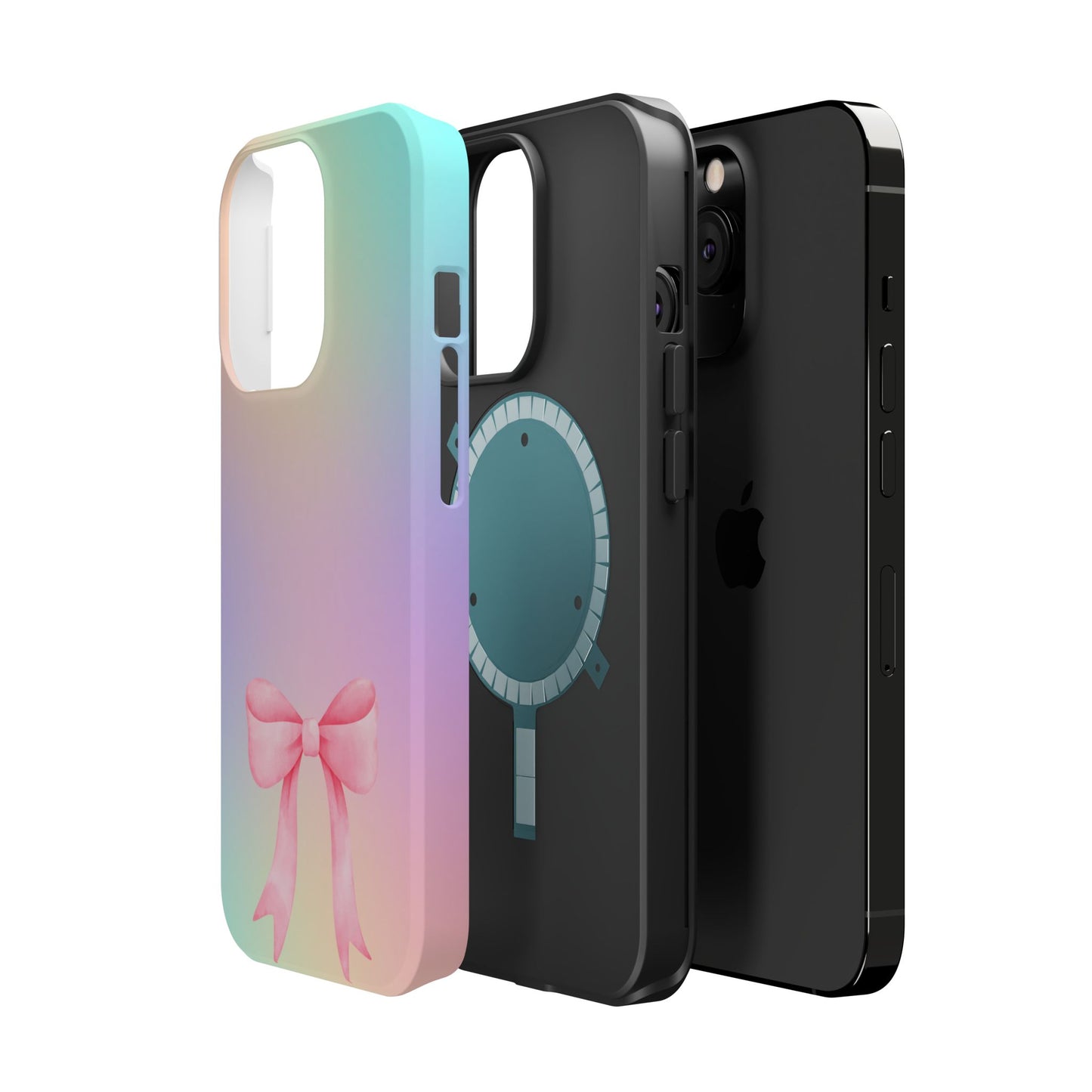 Pink Bow & Cotton Candy MagSafe iPhone® Case