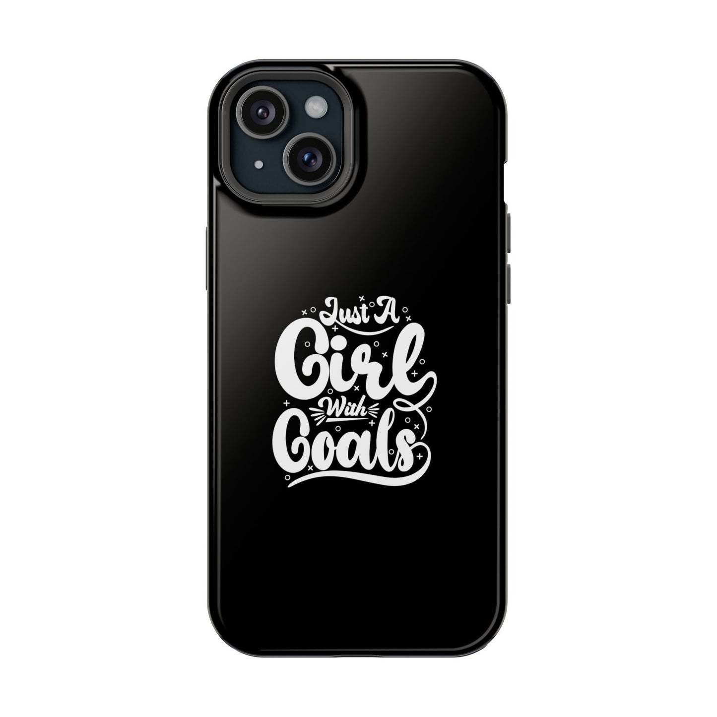 Girl with Goals MagSafe iPhone® Case Black