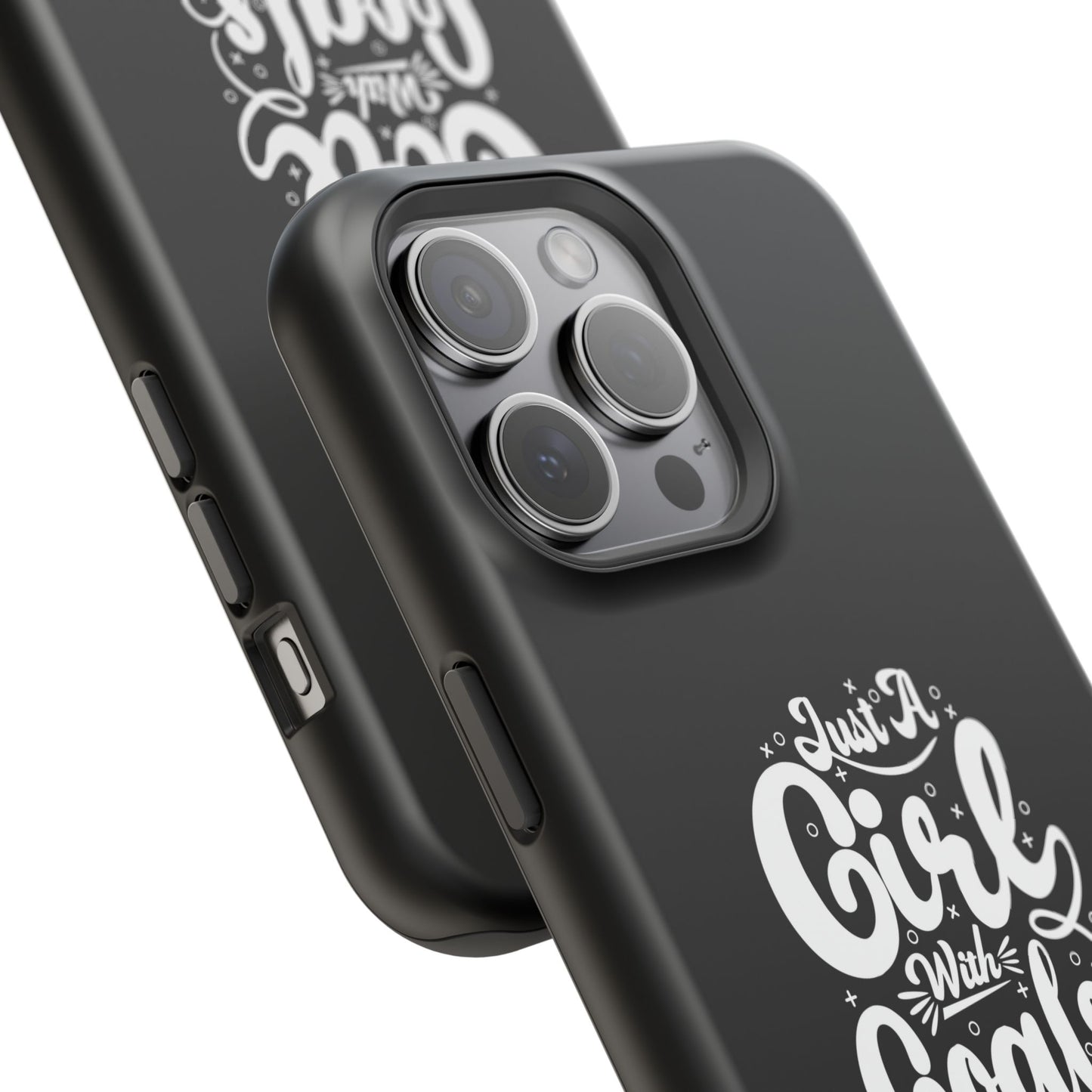Girl with Goals MagSafe iPhone® Case Black