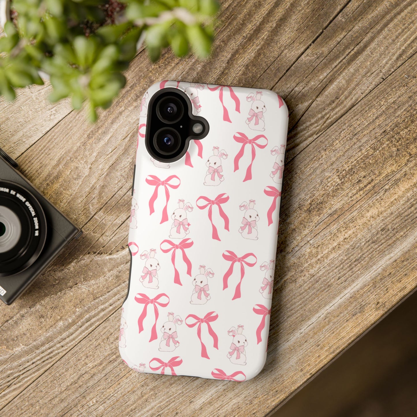 Pink Bows & Bunnies MagSafe iPhone® Case