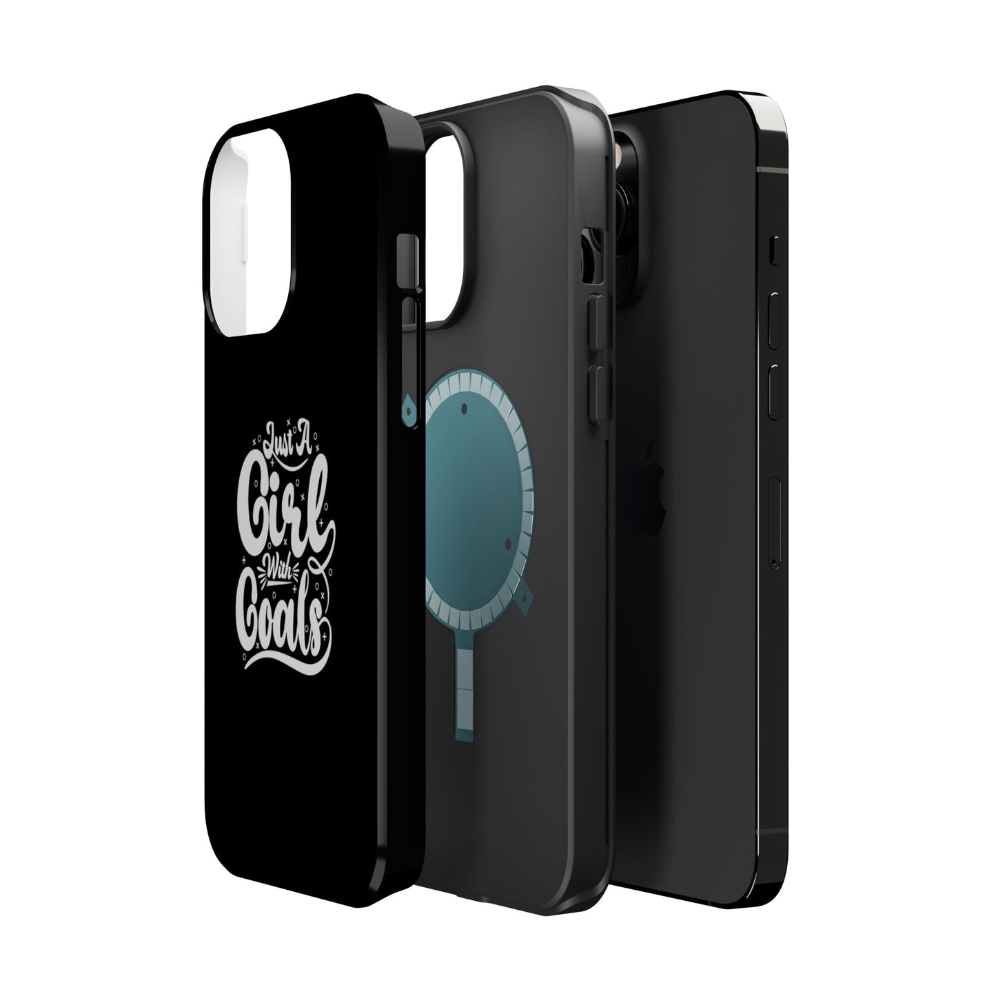 Girl with Goals MagSafe iPhone® Case Black