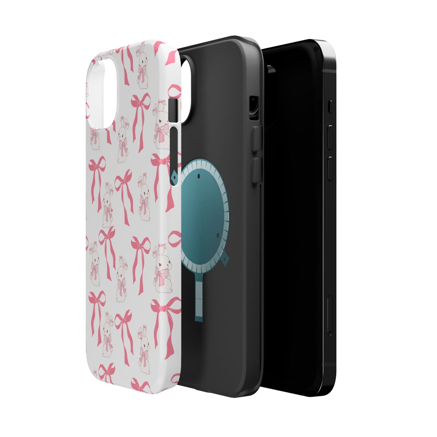 Pink Bows & Bunnies MagSafe iPhone® Case