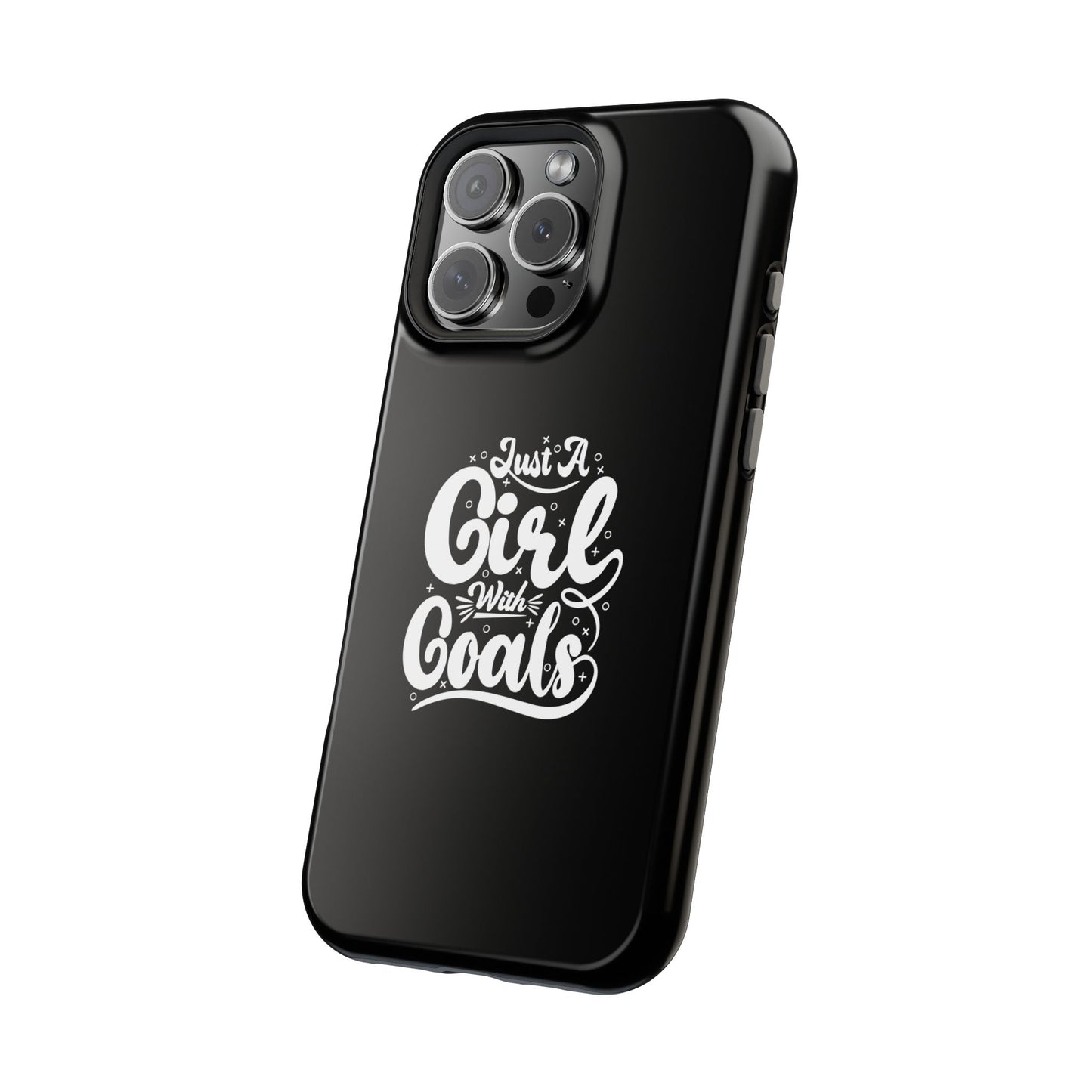 Girl with Goals MagSafe iPhone® Case Black