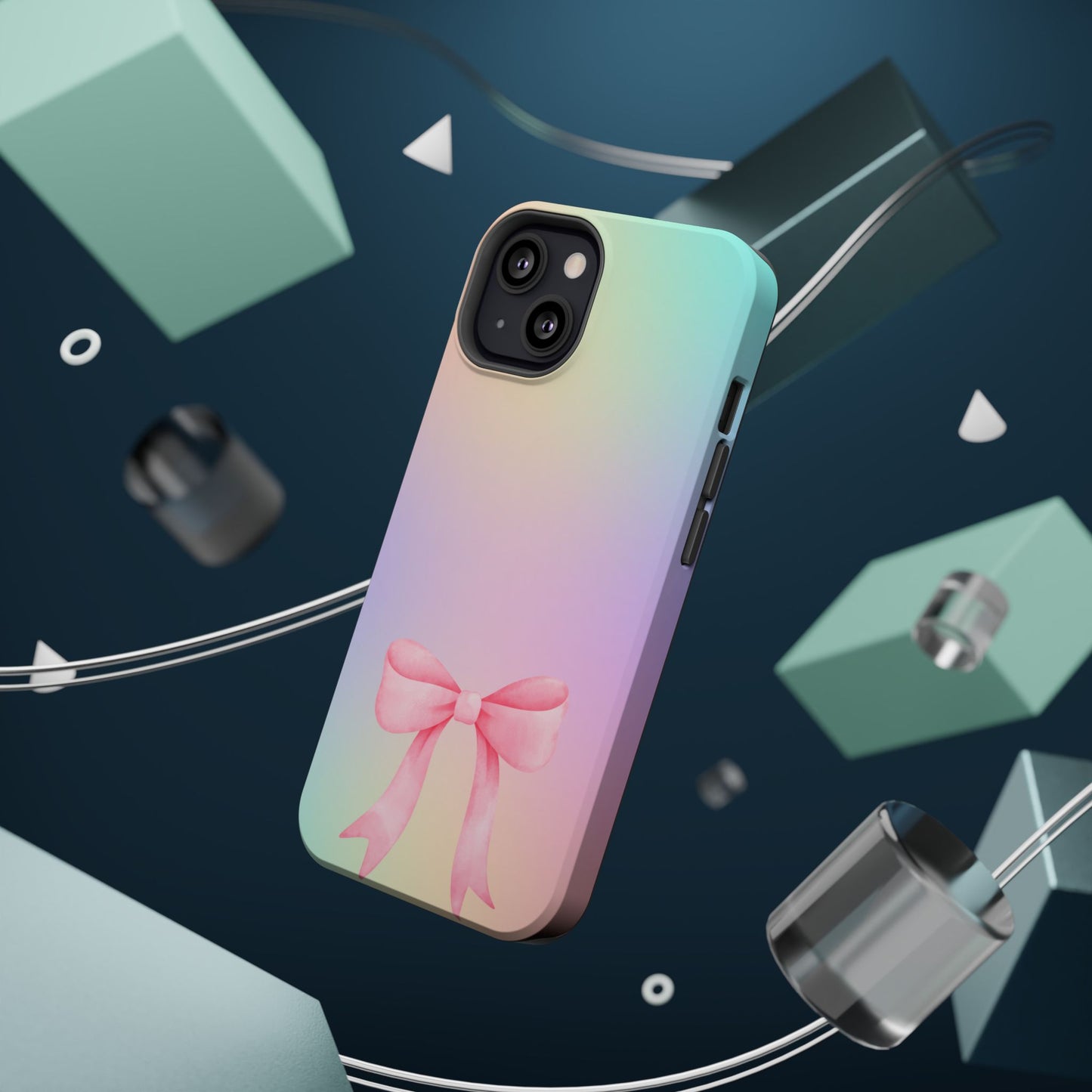 Pink Bow & Cotton Candy MagSafe iPhone® Case