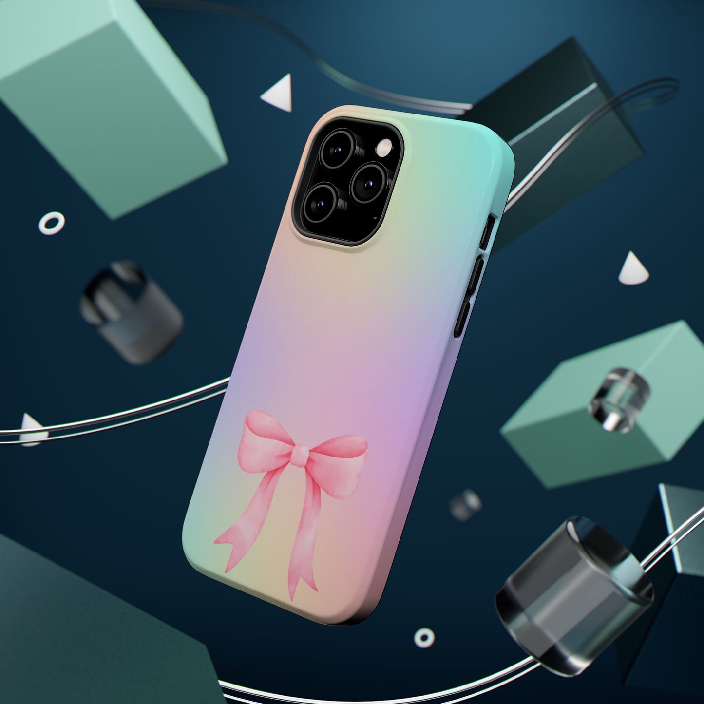 Pink Bow & Cotton Candy MagSafe iPhone® Case
