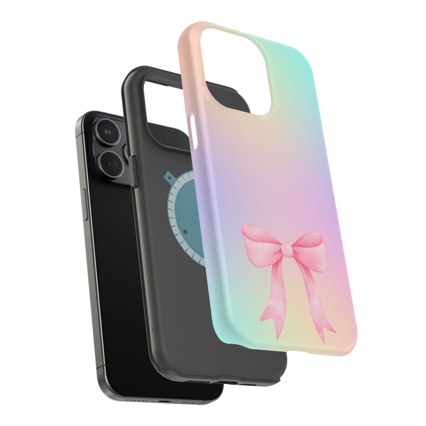 Pink Bow & Cotton Candy MagSafe iPhone® Case