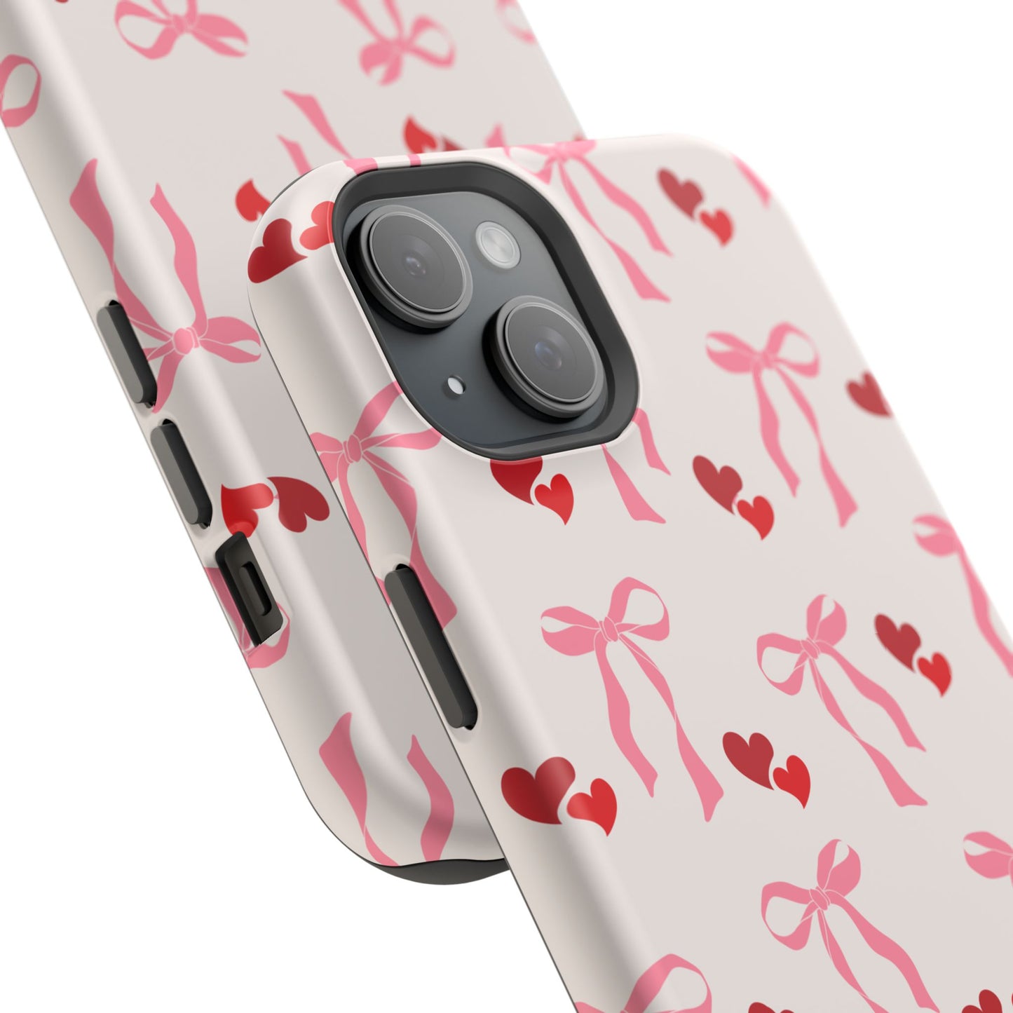 Pink Bows & Hearts MagSafe iPhone® Case
