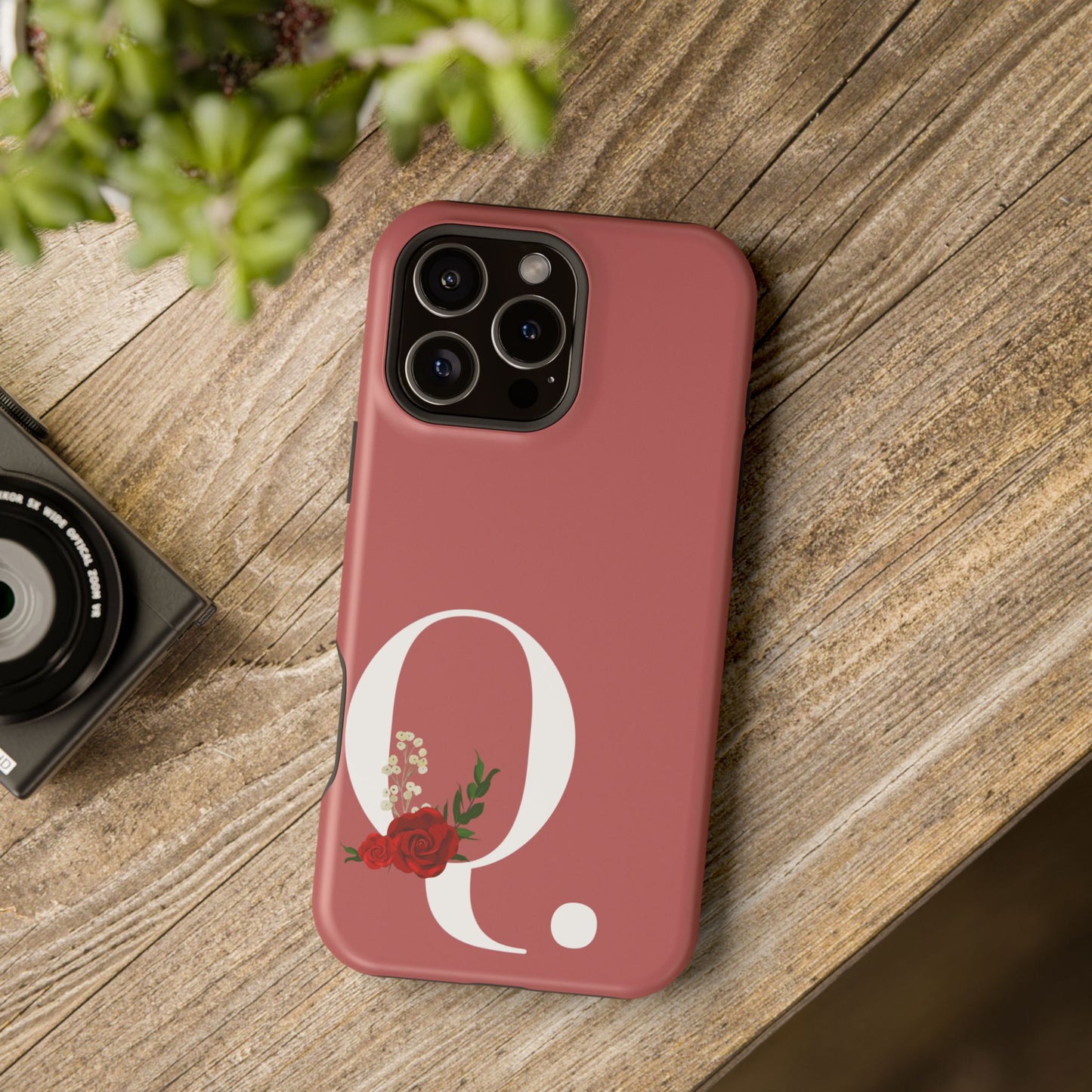 Personalized Letter Q MagSafe iPhone® Case