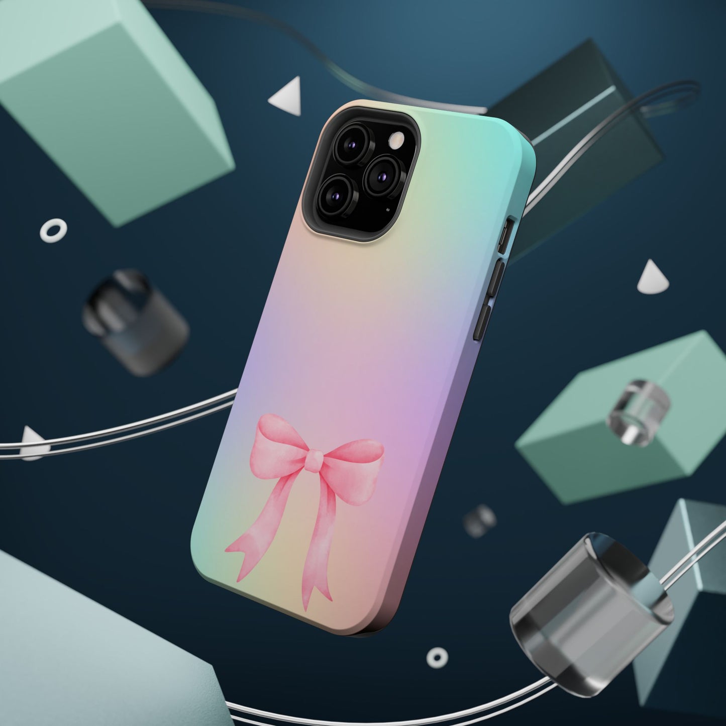 Pink Bow & Cotton Candy MagSafe iPhone® Case