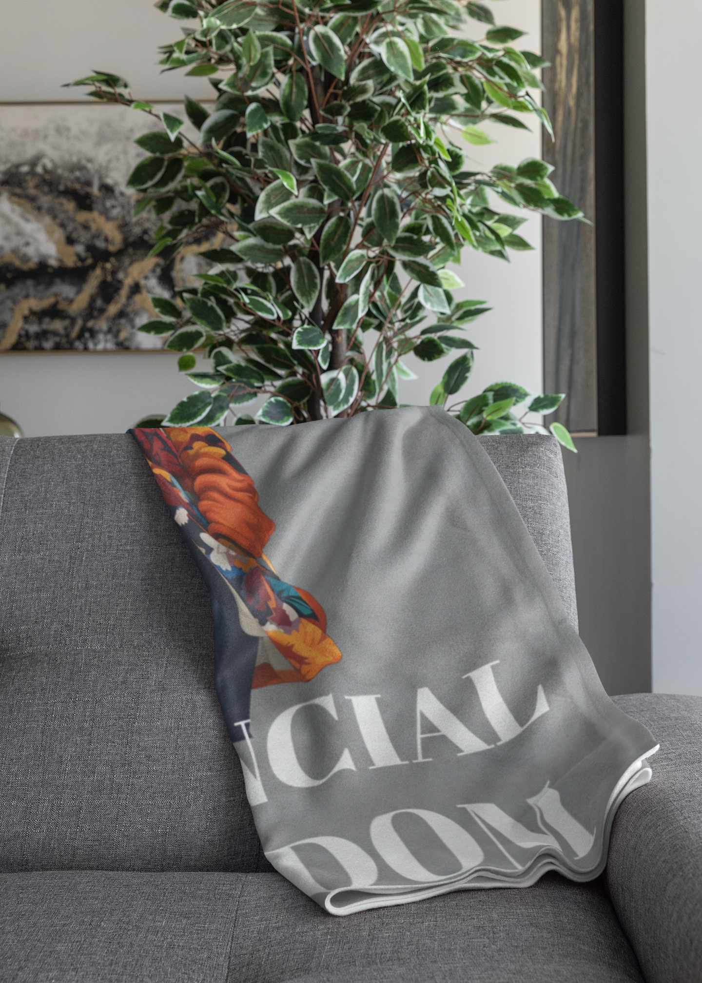 Financial Freedom Cozy Plush Throw Blanket