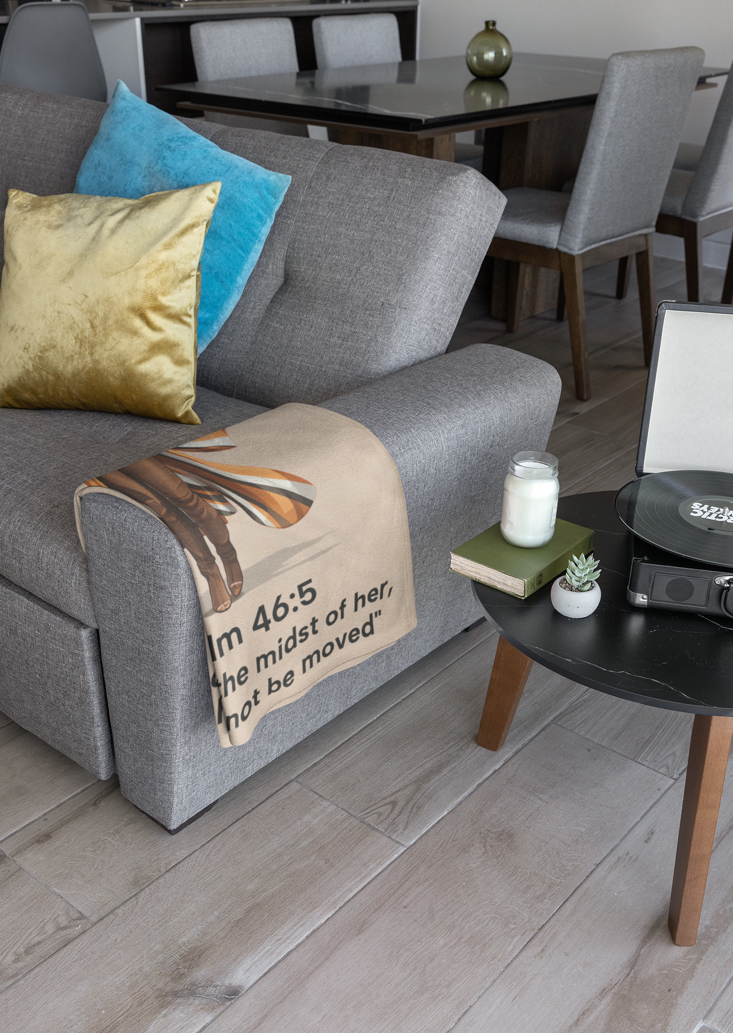 God is in the Midst of Her Cozy Plush Throw Blanket