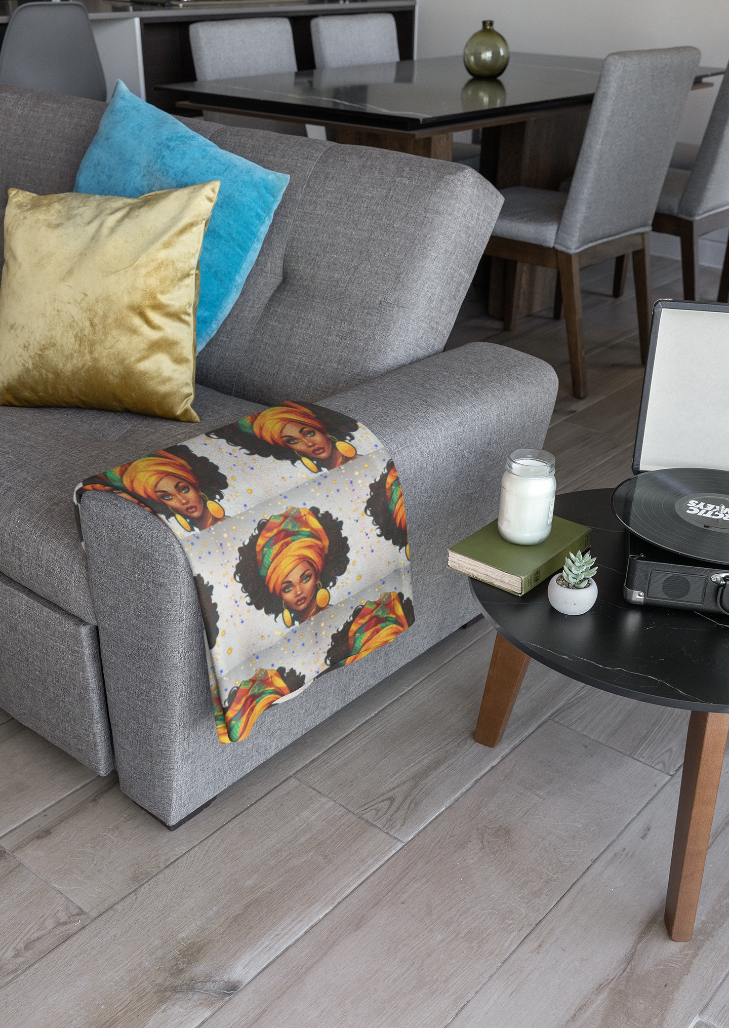 African Queen Cozy Plush Throw Blanket