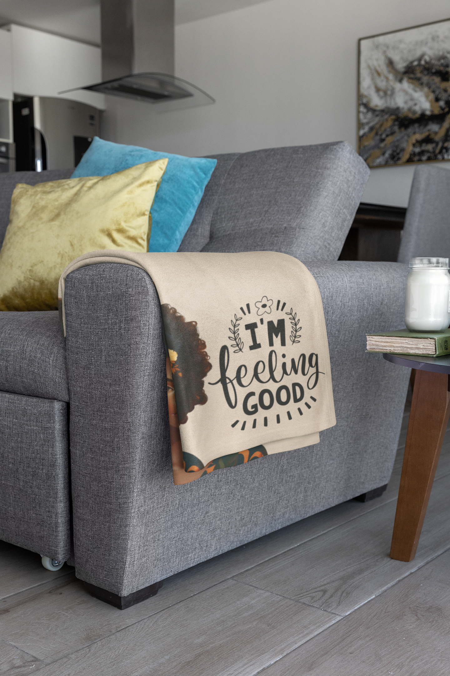 Im Feeling Good Cozy Plush Throw Blanket