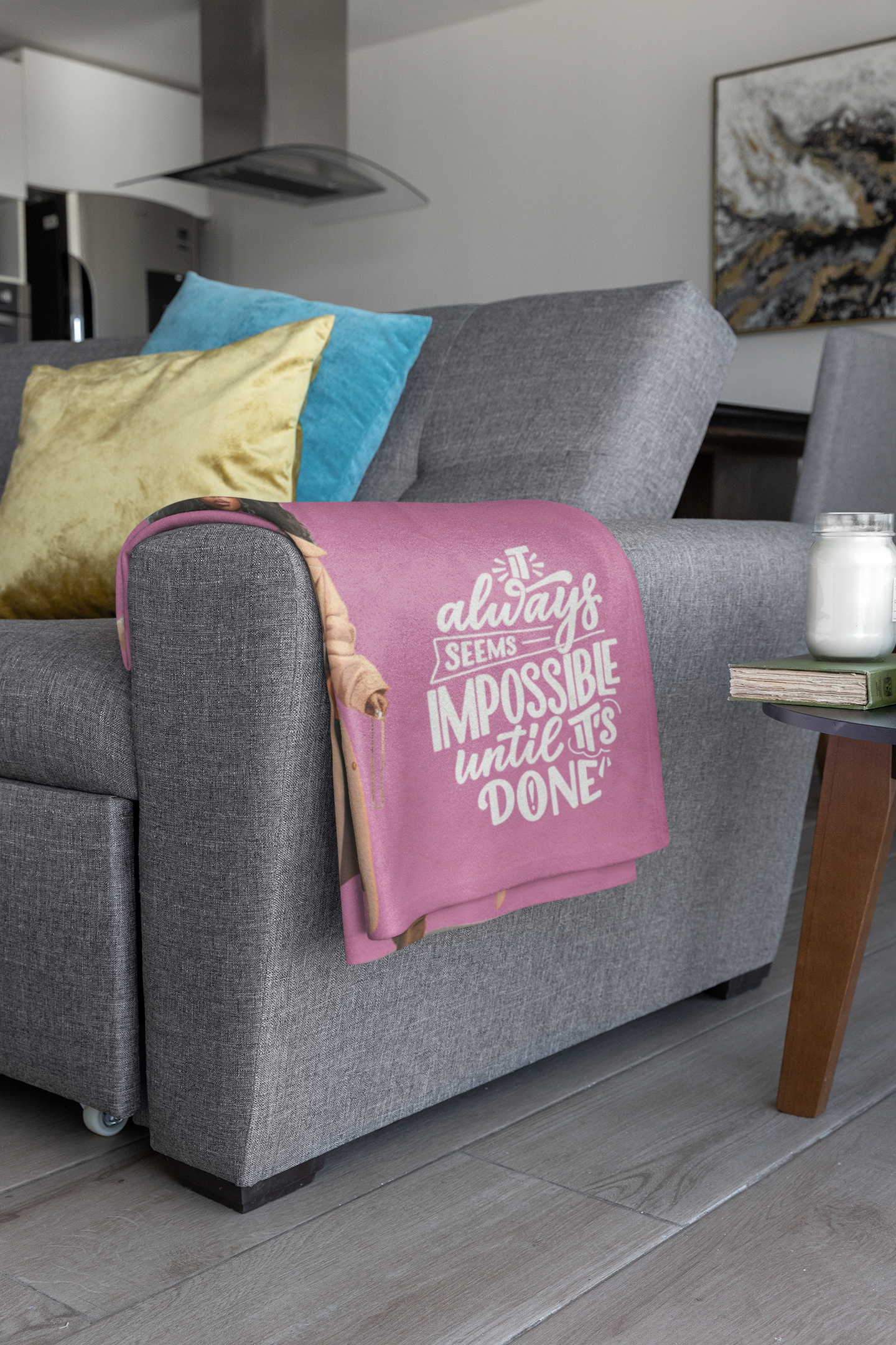 It Always Seems Impossible Plush Throw Blanket
