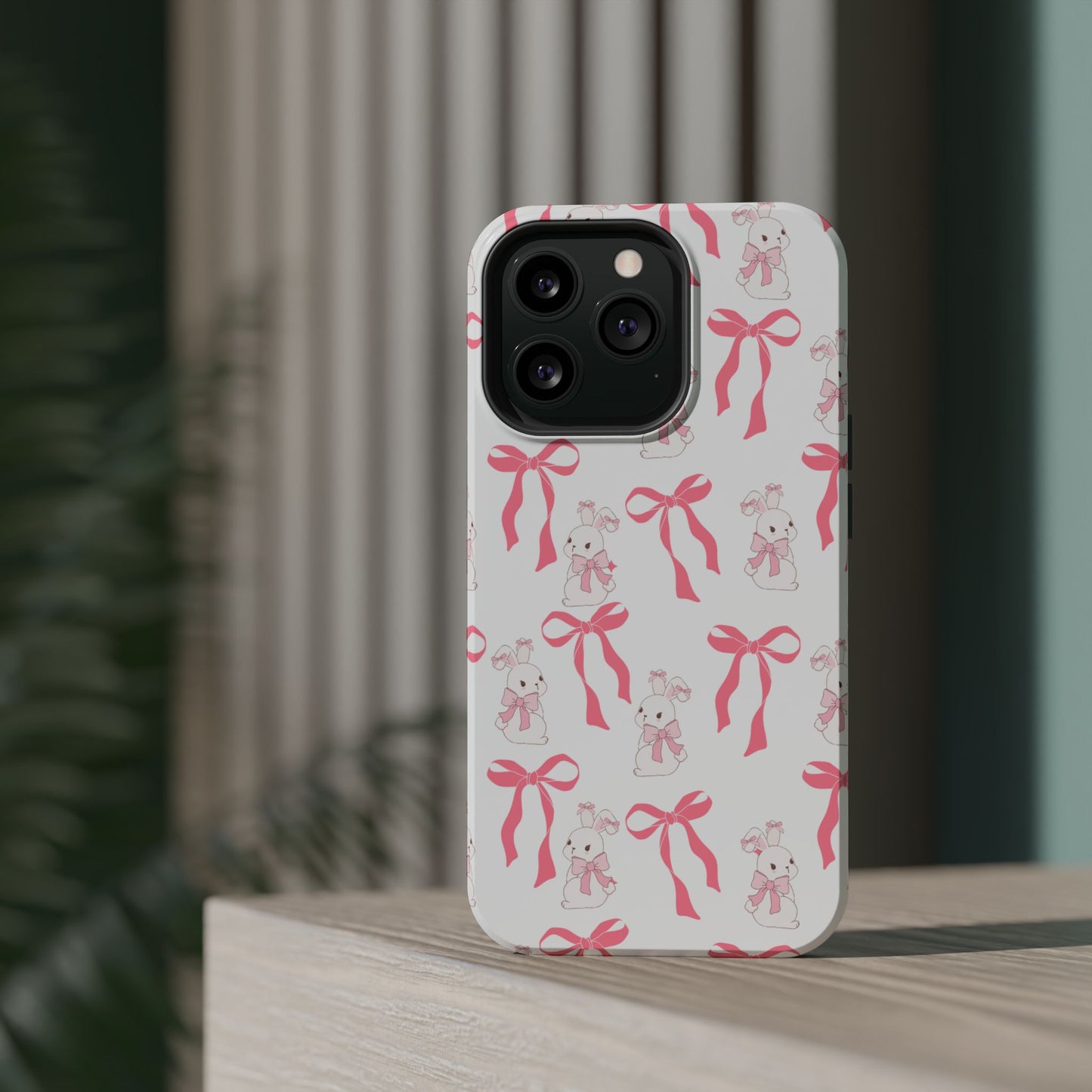 Pink Bows & Bunnies MagSafe iPhone® Case
