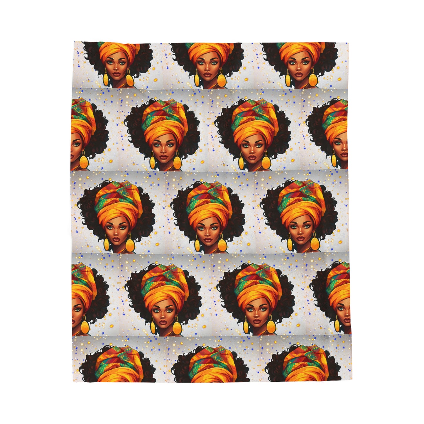 African Queen Cozy Plush Throw Blanket