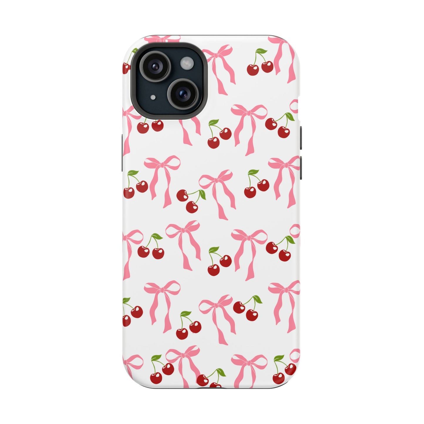 Pink Bows & Cherry MagSafe iPhone® Case