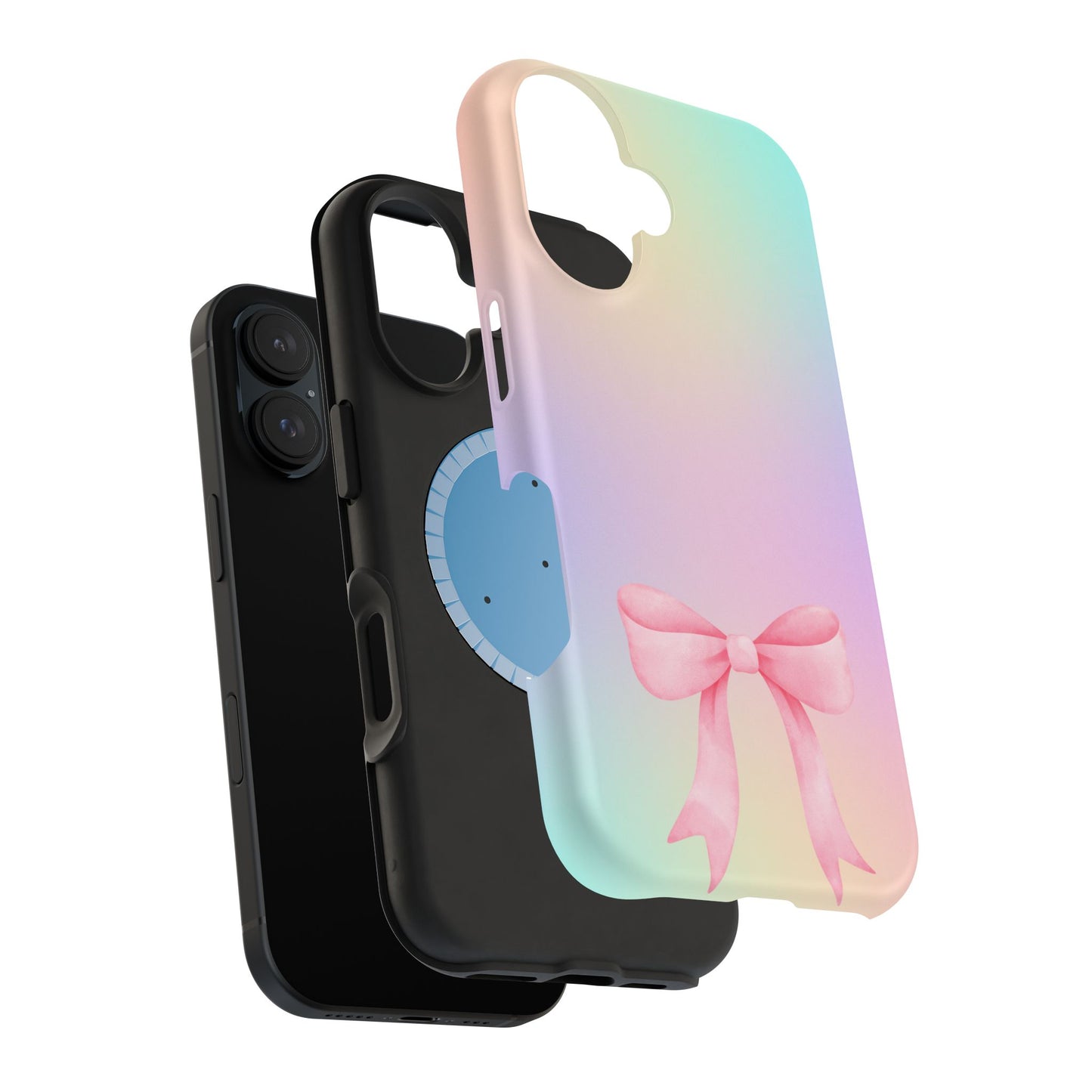 Pink Bow & Cotton Candy MagSafe iPhone® Case