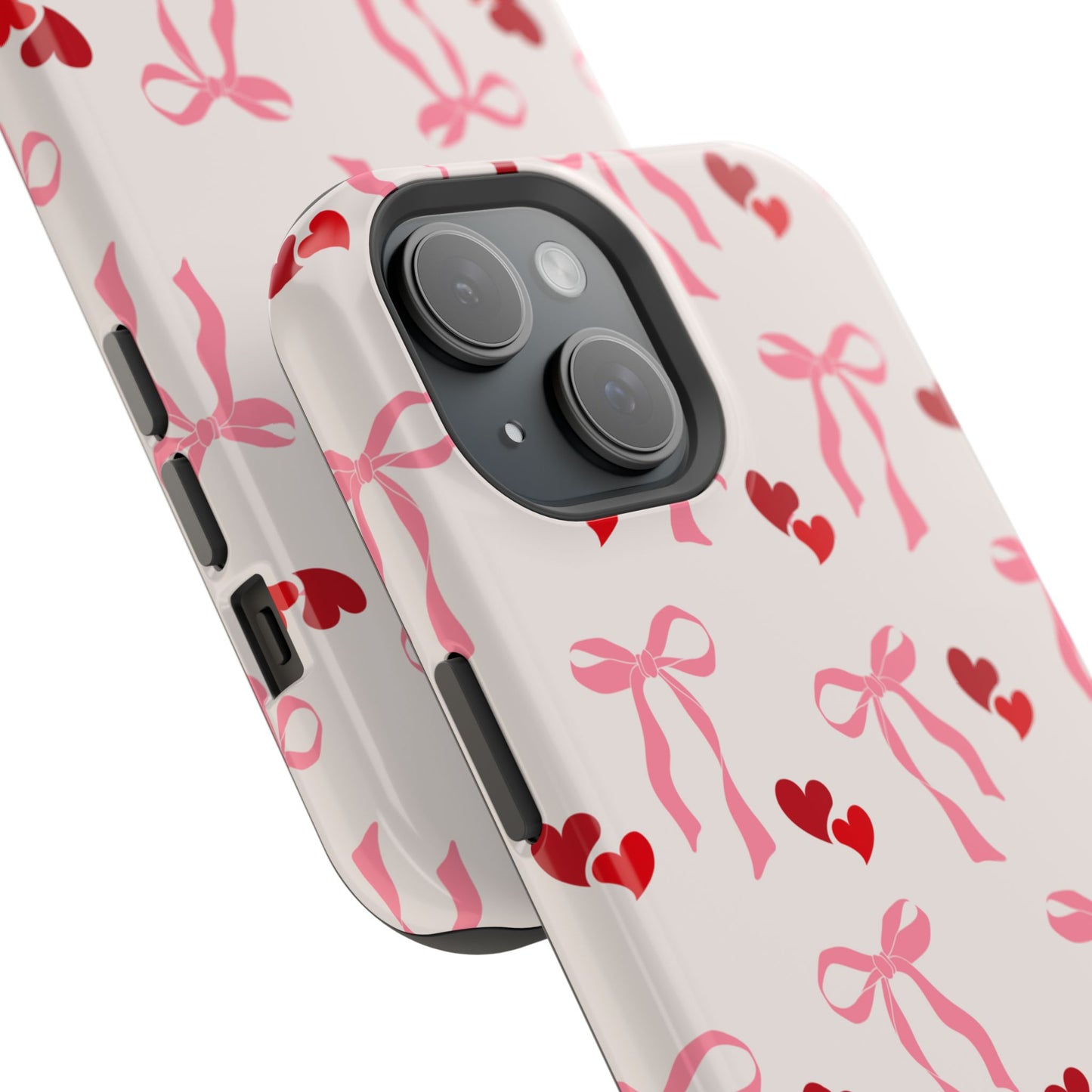 Pink Bows & Hearts MagSafe iPhone® Case