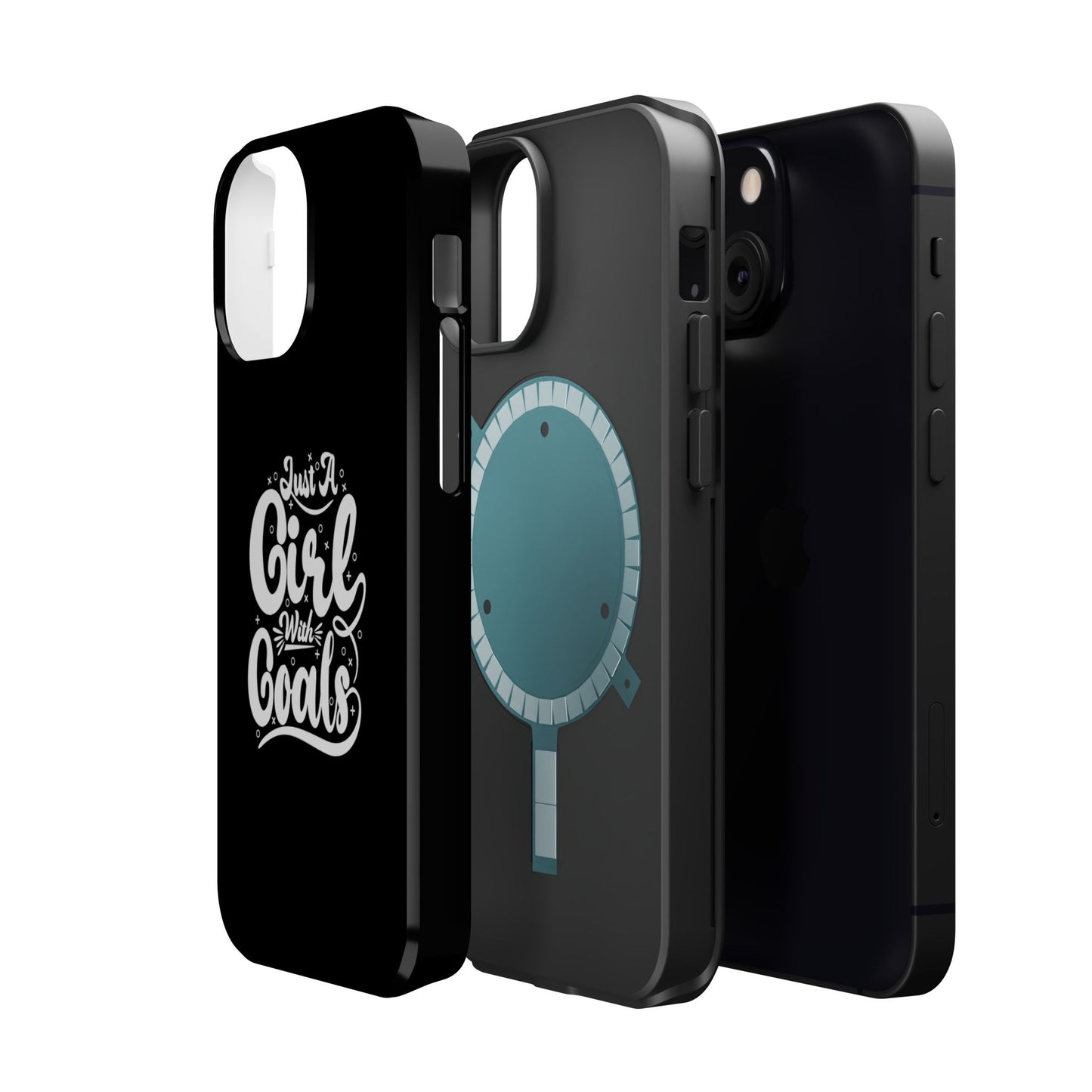 Girl with Goals MagSafe iPhone® Case Black