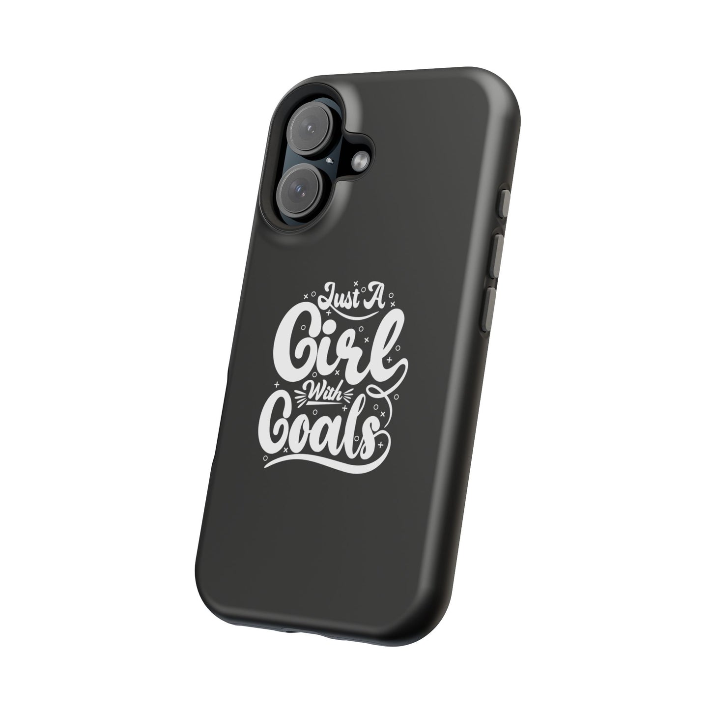 Girl with Goals MagSafe iPhone® Case Black