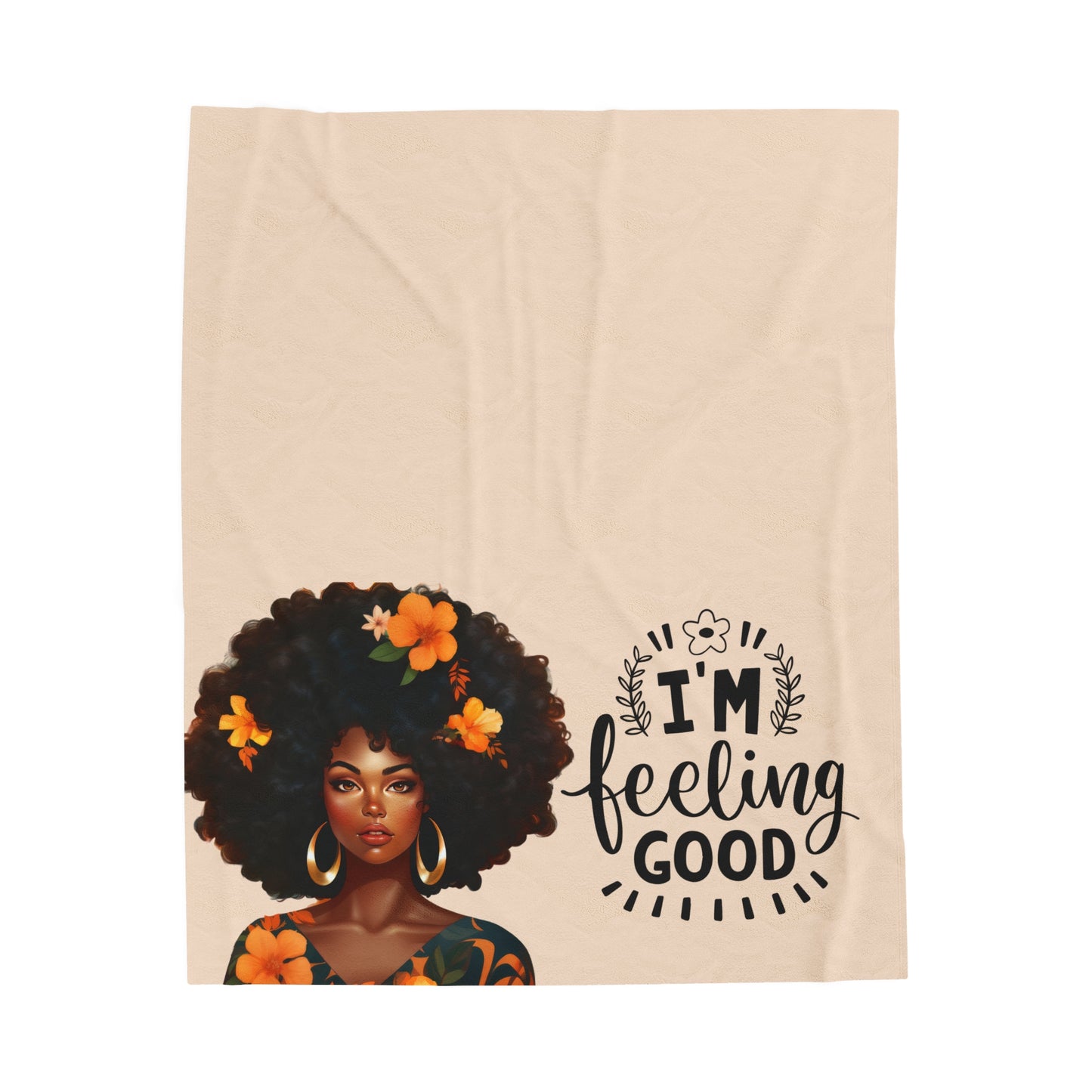 Im Feeling Good Cozy Plush Throw Blanket