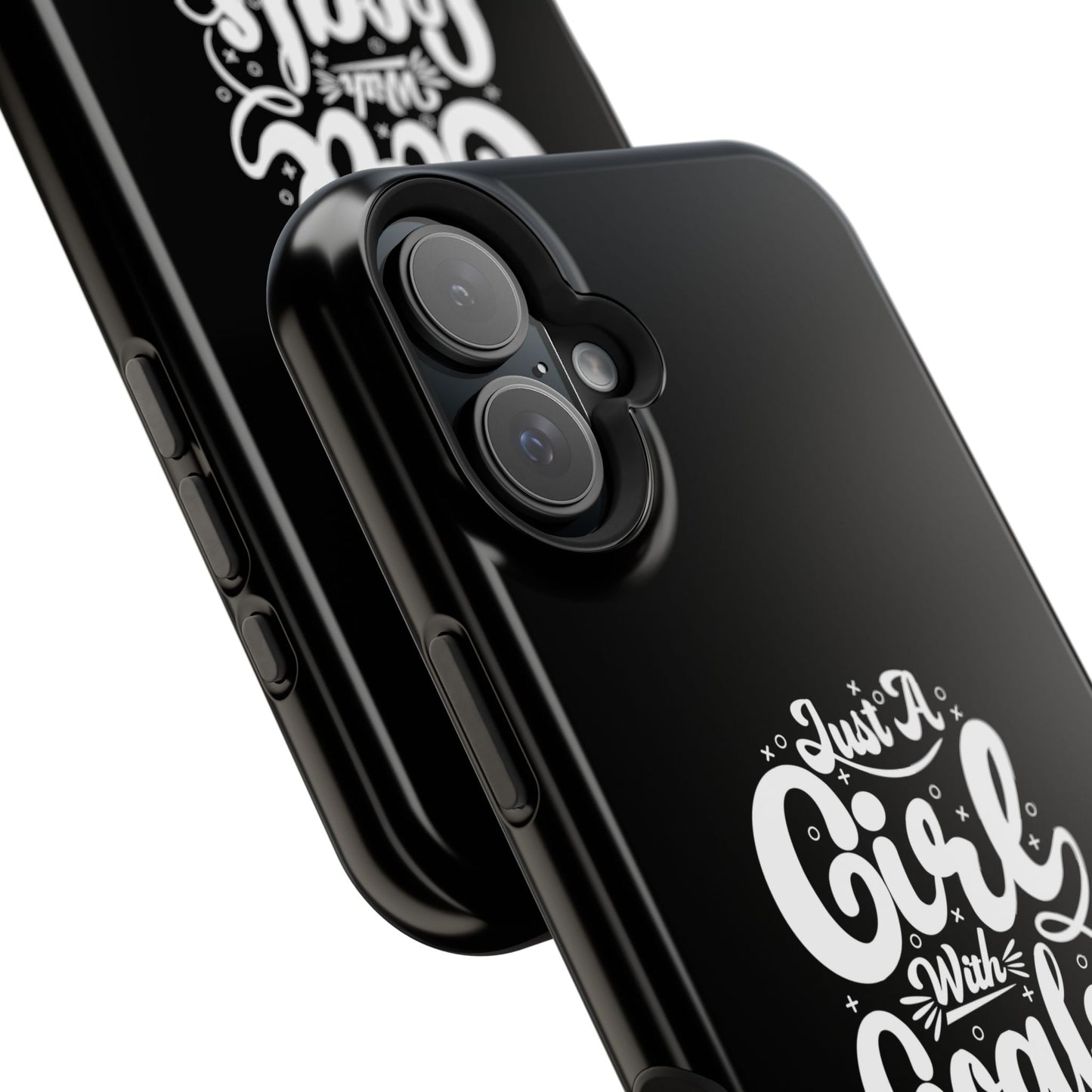 Girl with Goals MagSafe iPhone® Case Black