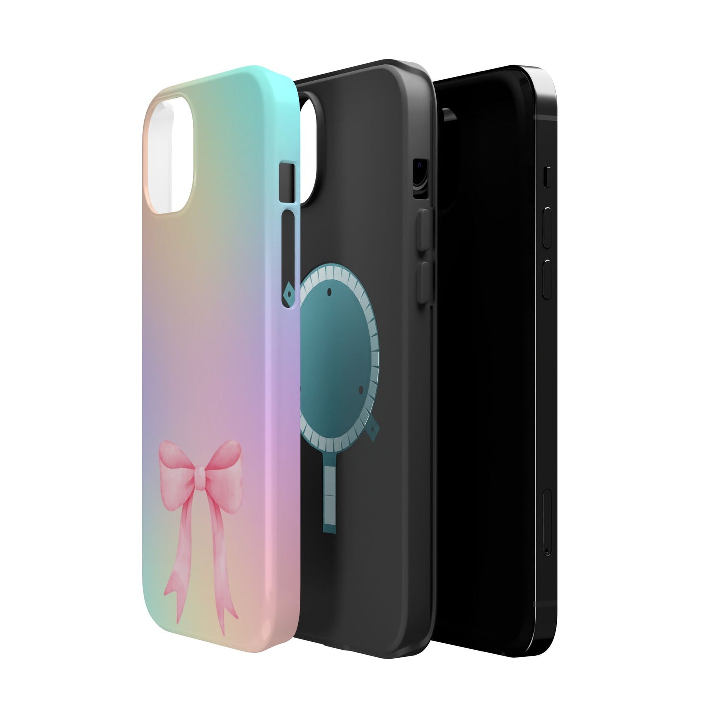 Pink Bow & Cotton Candy MagSafe iPhone® Case
