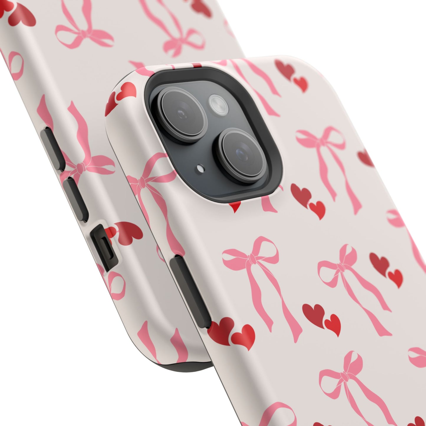 Pink Bows & Hearts MagSafe iPhone® Case
