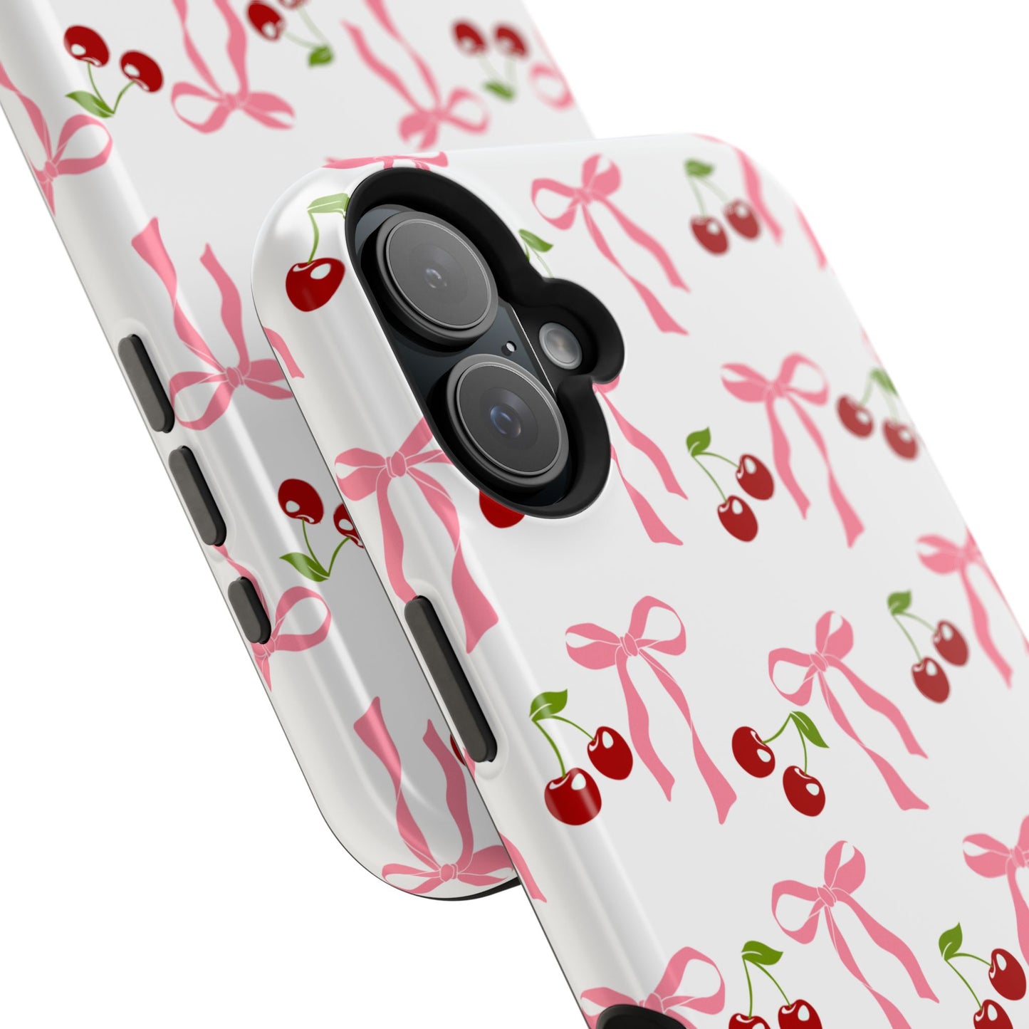 Pink Bows & Cherry MagSafe iPhone® Case