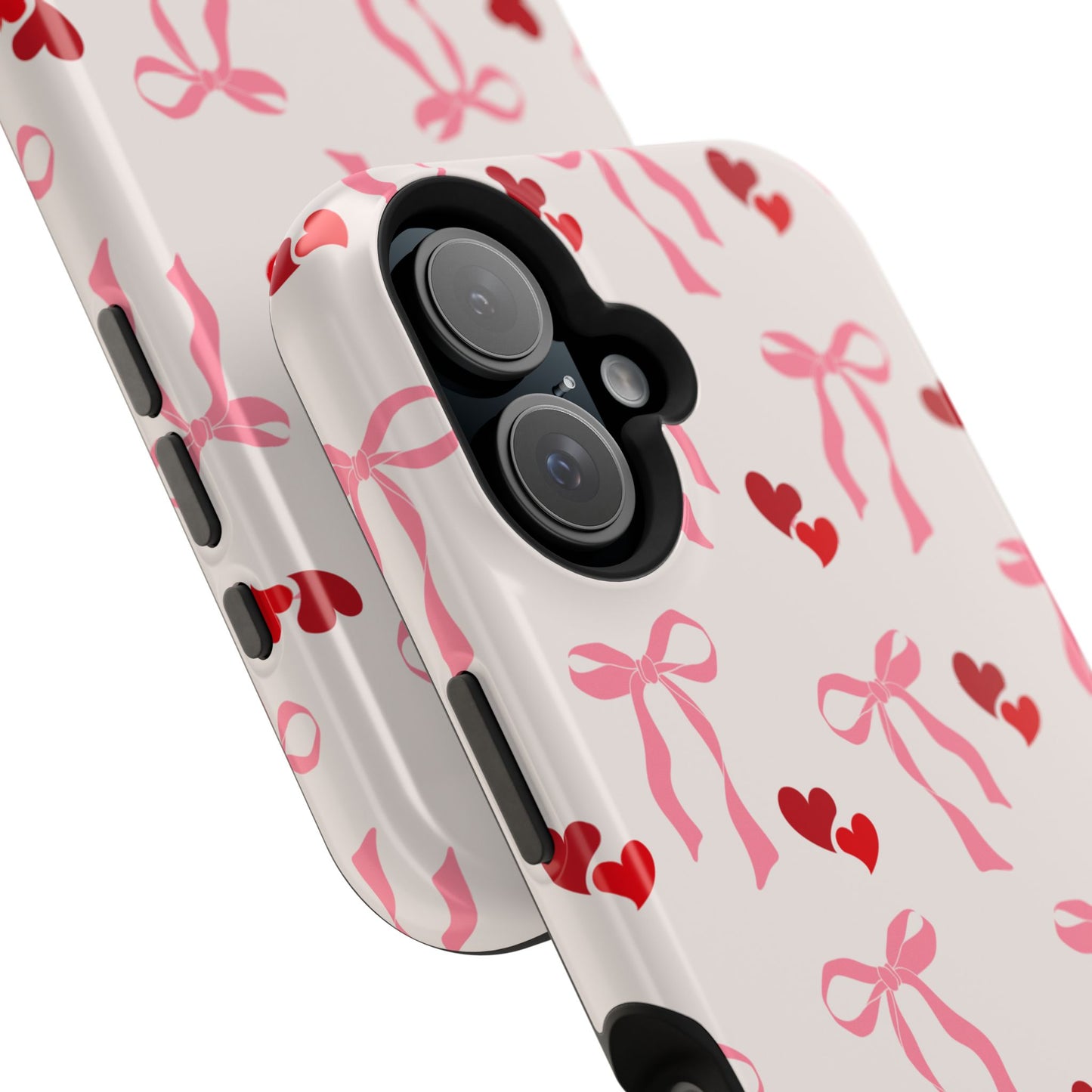 Pink Bows & Hearts MagSafe iPhone® Case
