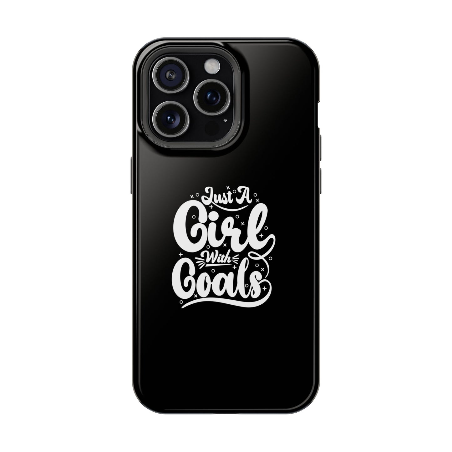 Girl with Goals MagSafe iPhone® Case Black