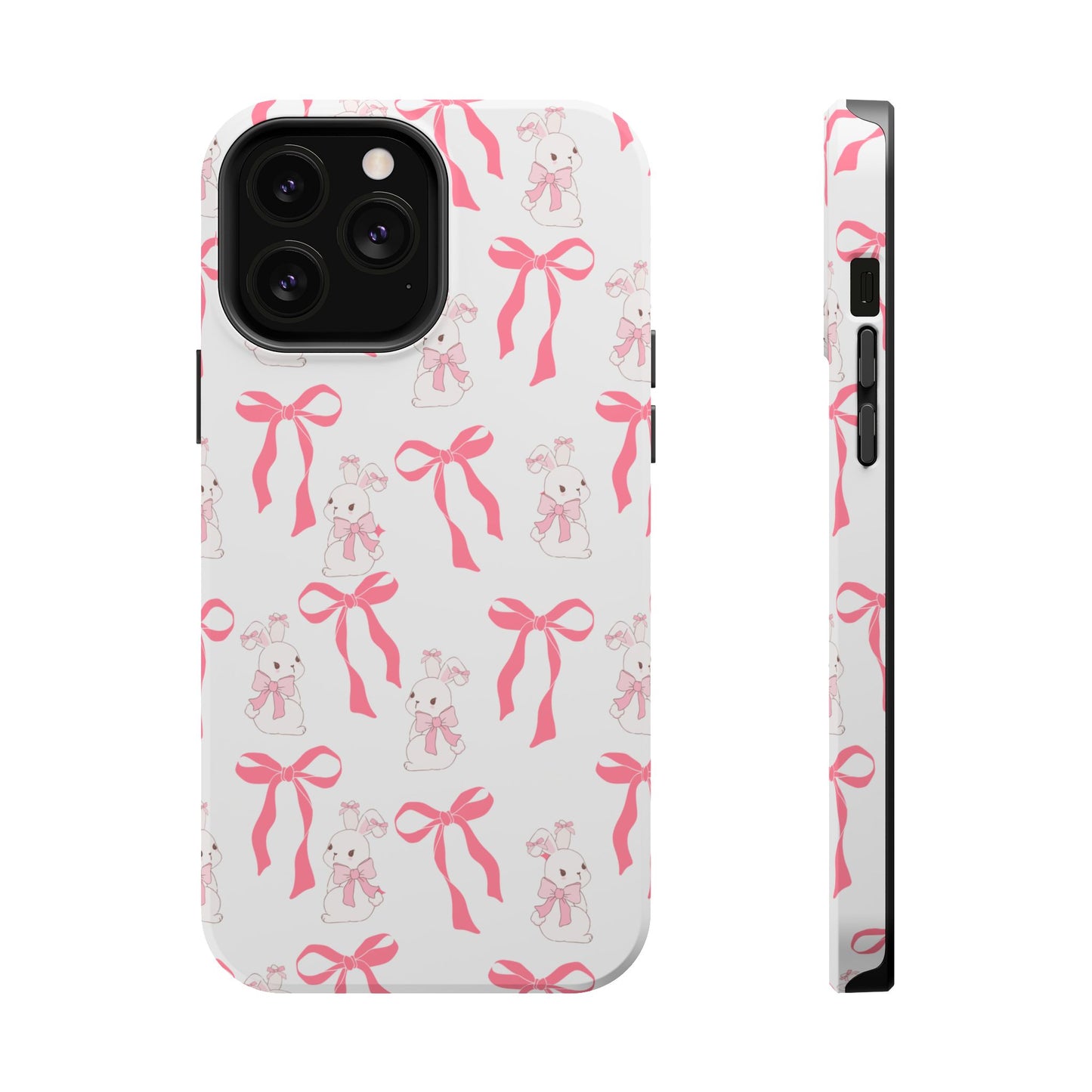 Pink Bows & Bunnies MagSafe iPhone® Case