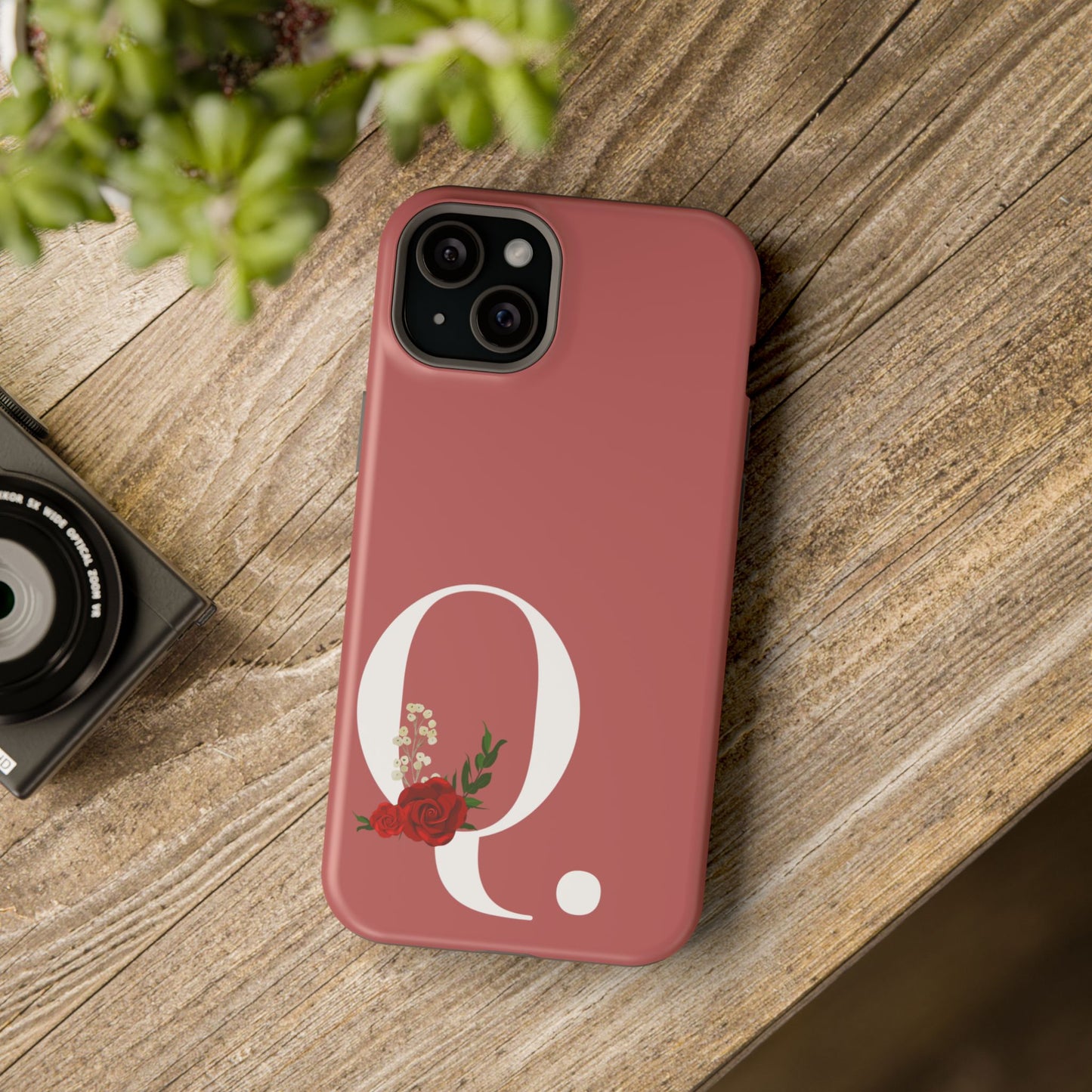 Personalized Letter Q MagSafe iPhone® Case