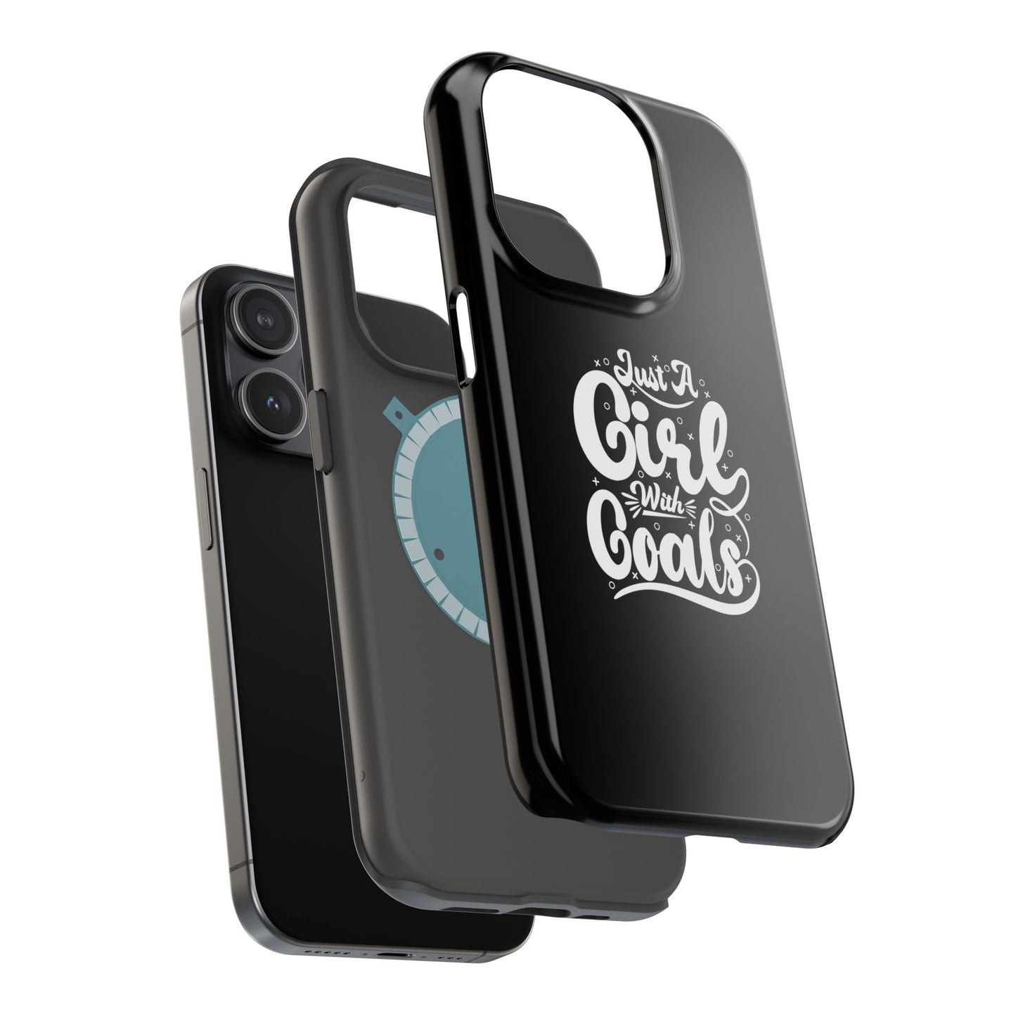 Girl with Goals MagSafe iPhone® Case Black