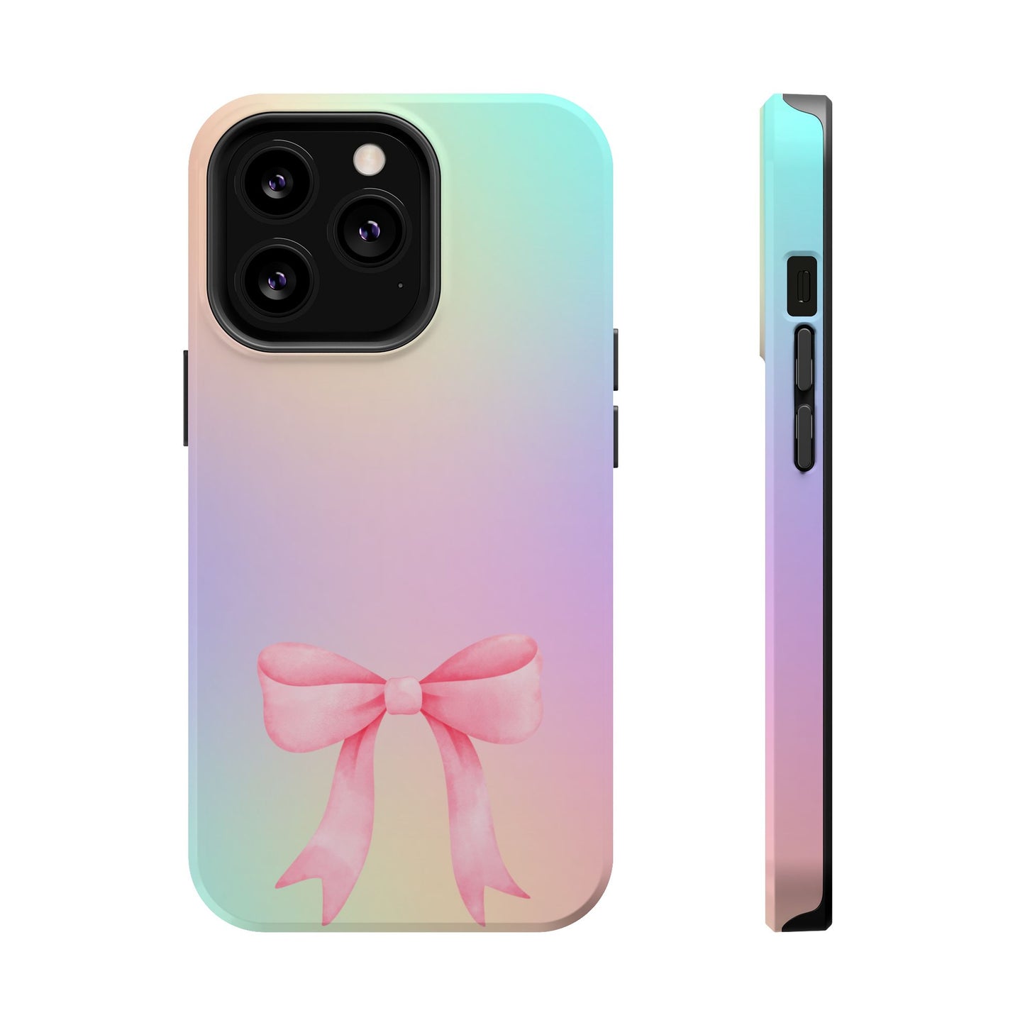 Pink Bow & Cotton Candy MagSafe iPhone® Case