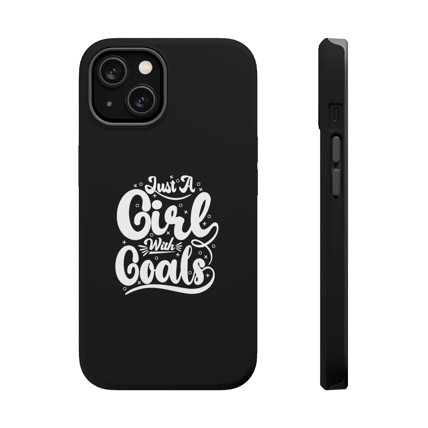 Girl with Goals MagSafe iPhone® Case Black