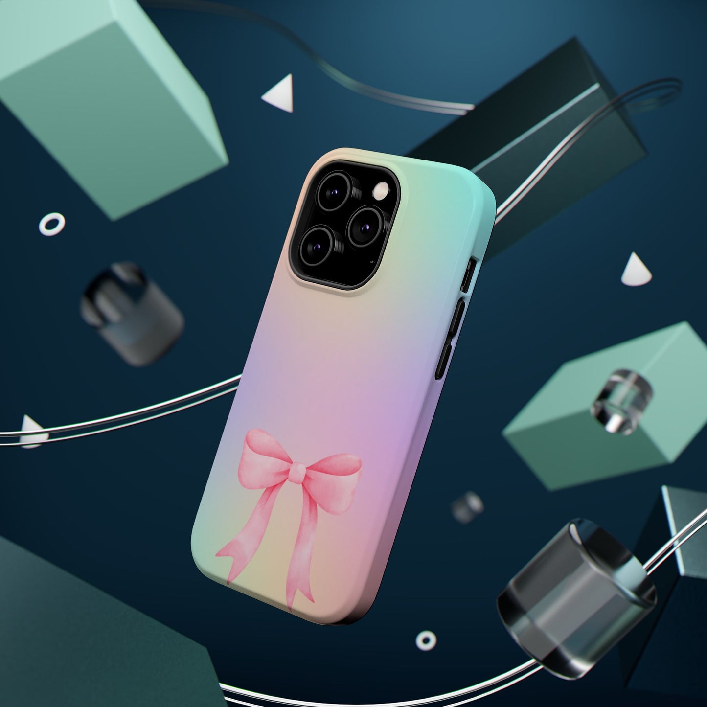 Pink Bow & Cotton Candy MagSafe iPhone® Case