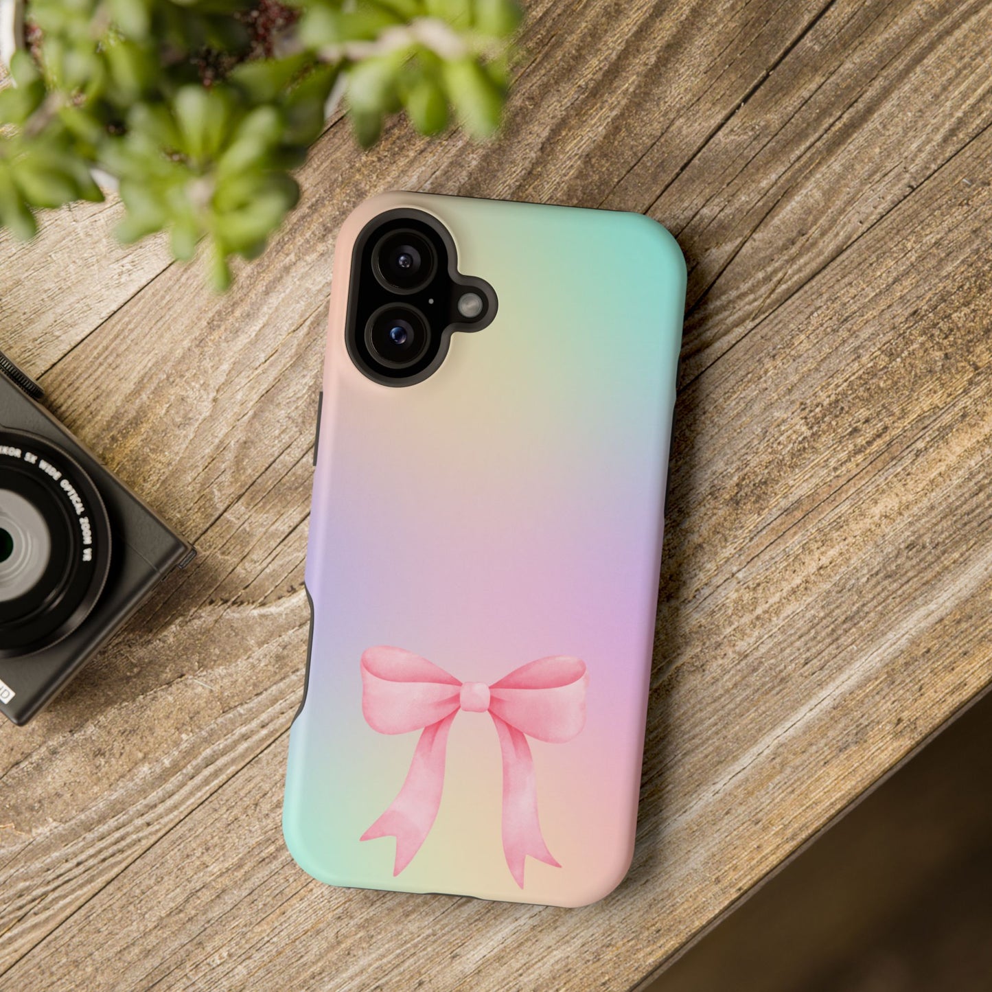 Pink Bow & Cotton Candy MagSafe iPhone® Case