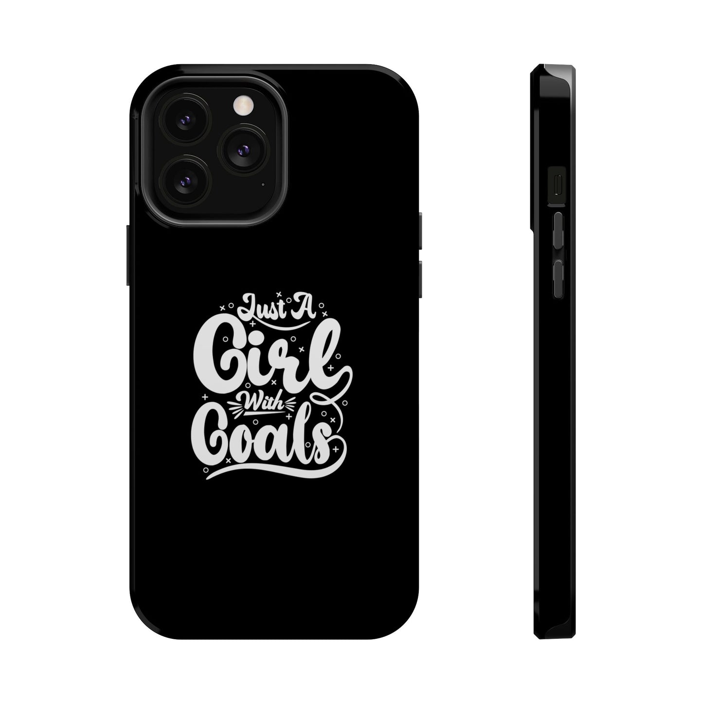 Girl with Goals MagSafe iPhone® Case Black