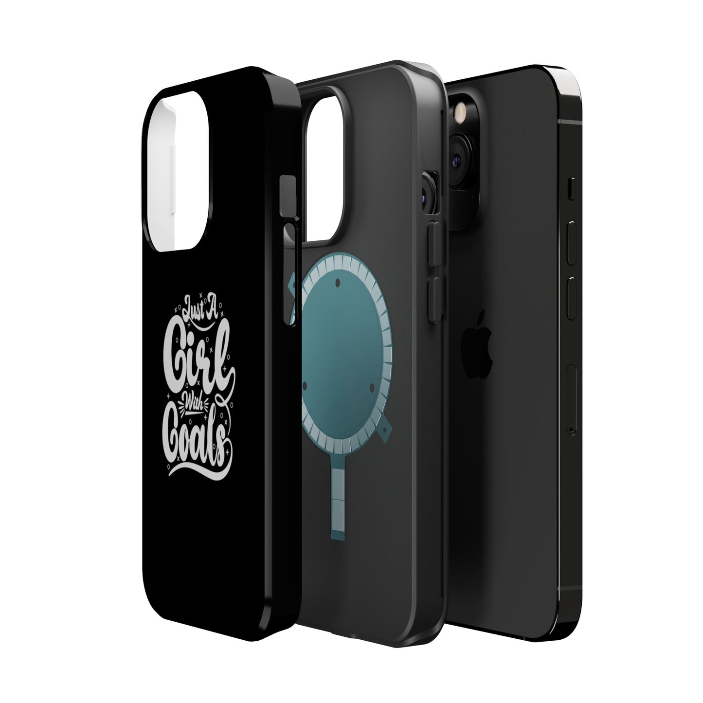 Girl with Goals MagSafe iPhone® Case Black