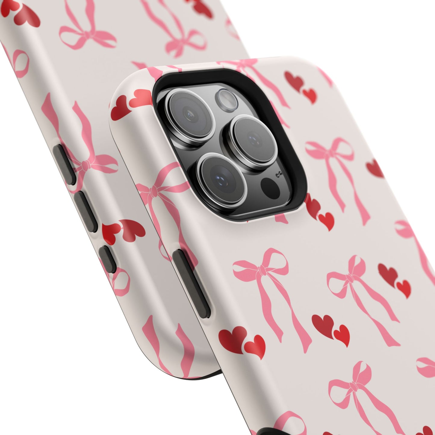 Pink Bows & Hearts MagSafe iPhone® Case