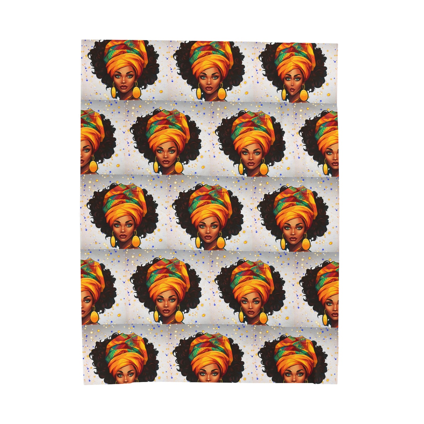 African Queen Cozy Plush Throw Blanket