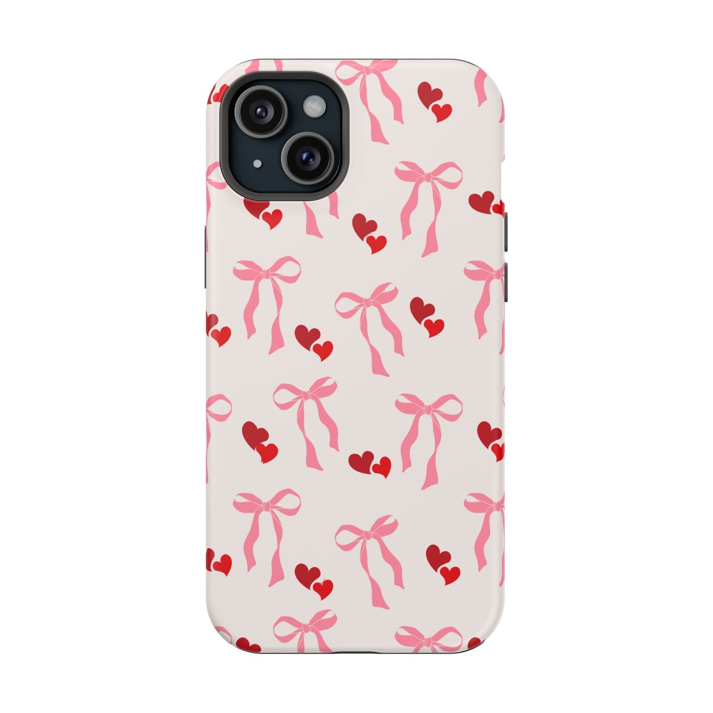 Pink Bows & Hearts MagSafe iPhone® Case