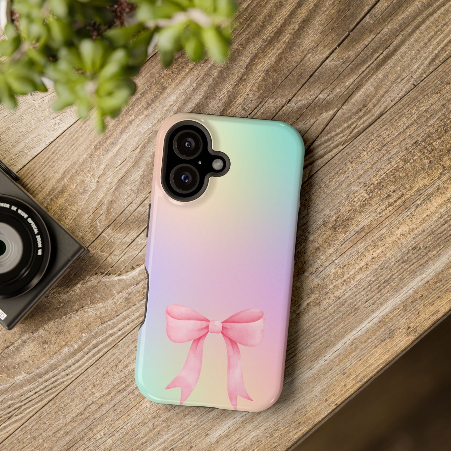 Pink Bow & Cotton Candy MagSafe iPhone® Case