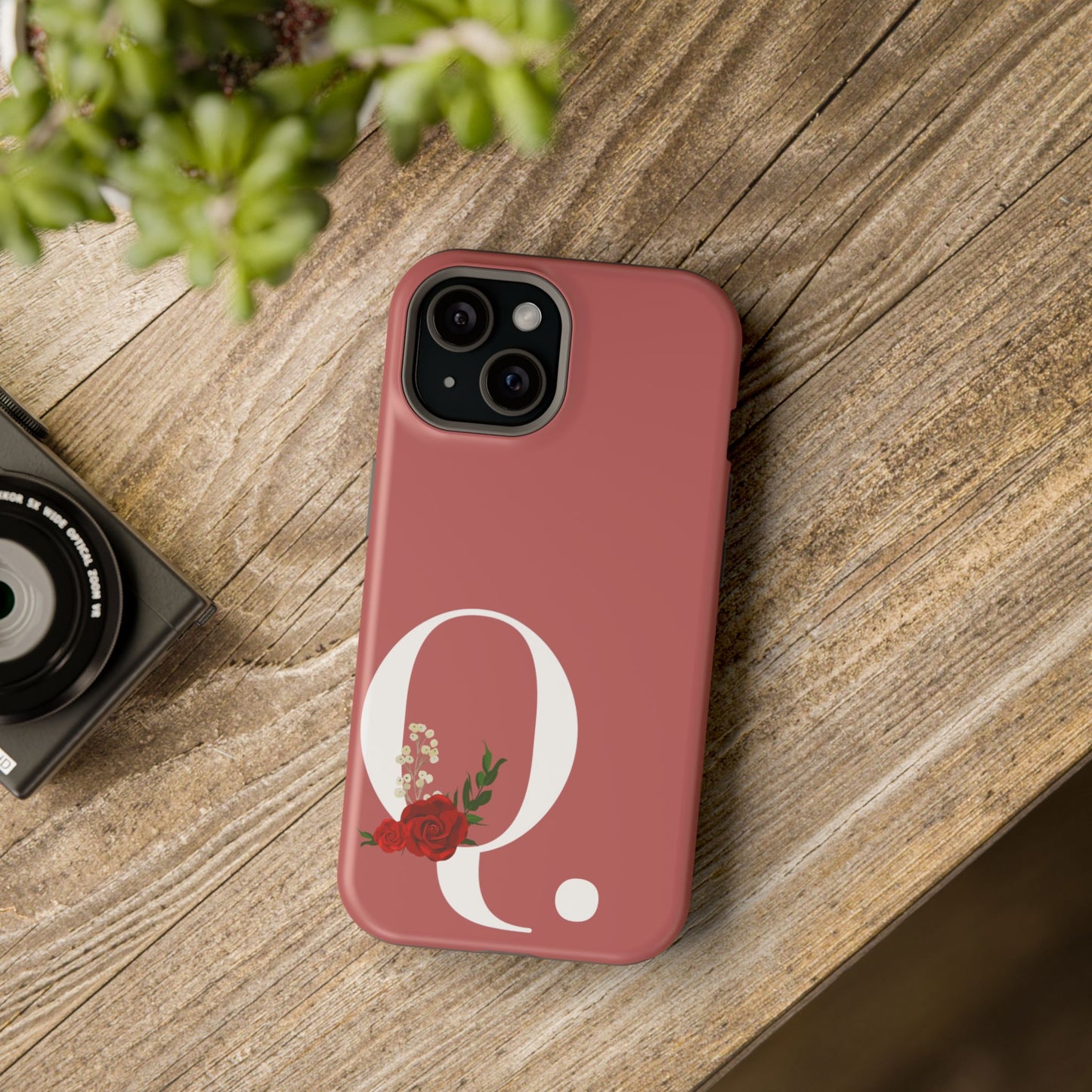 Personalized Letter Q MagSafe iPhone® Case