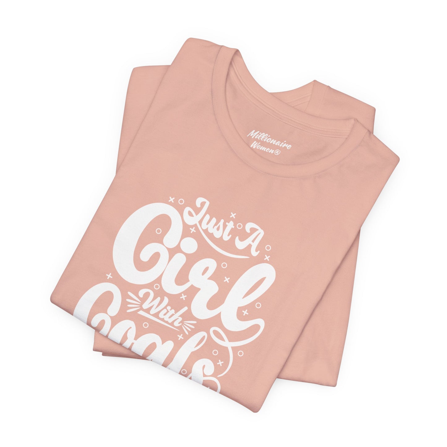 Just a Girl with Goals Soft Cotton Tee