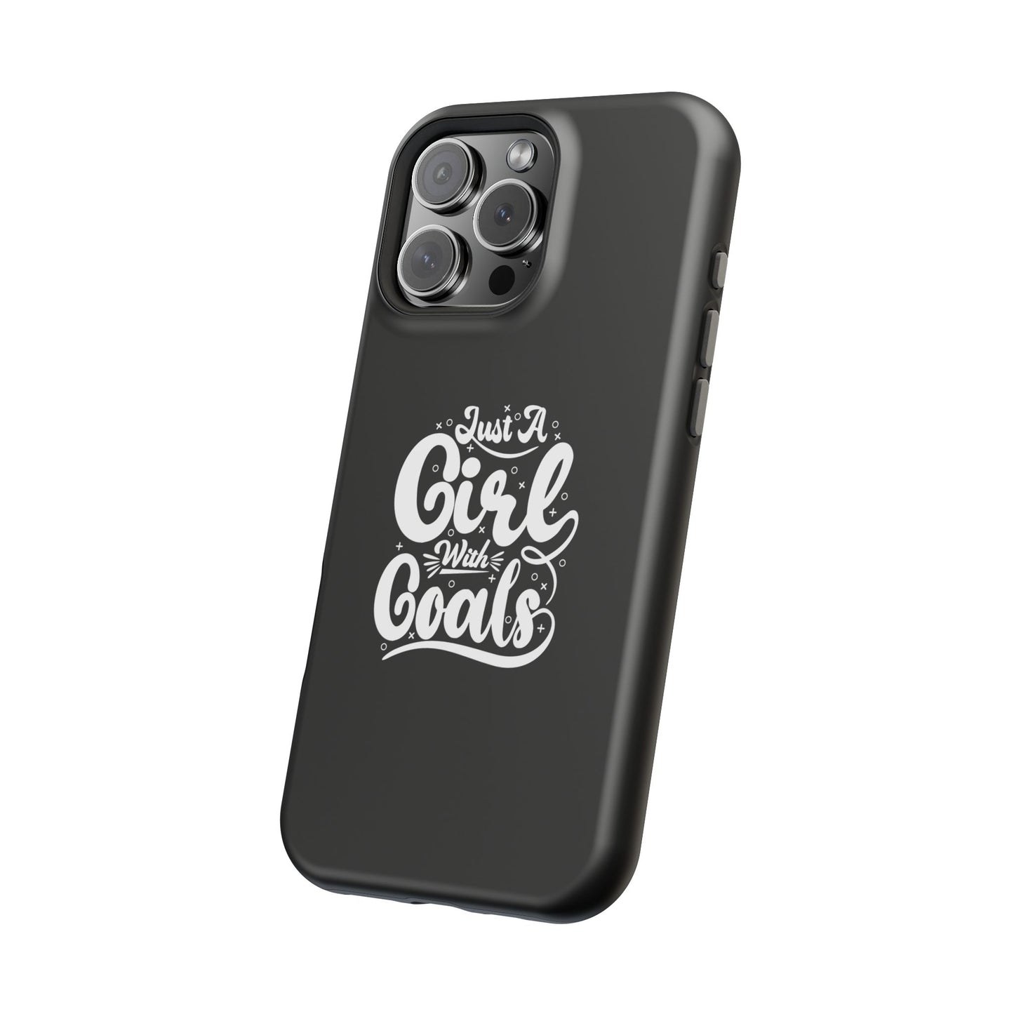 Girl with Goals MagSafe iPhone® Case Black
